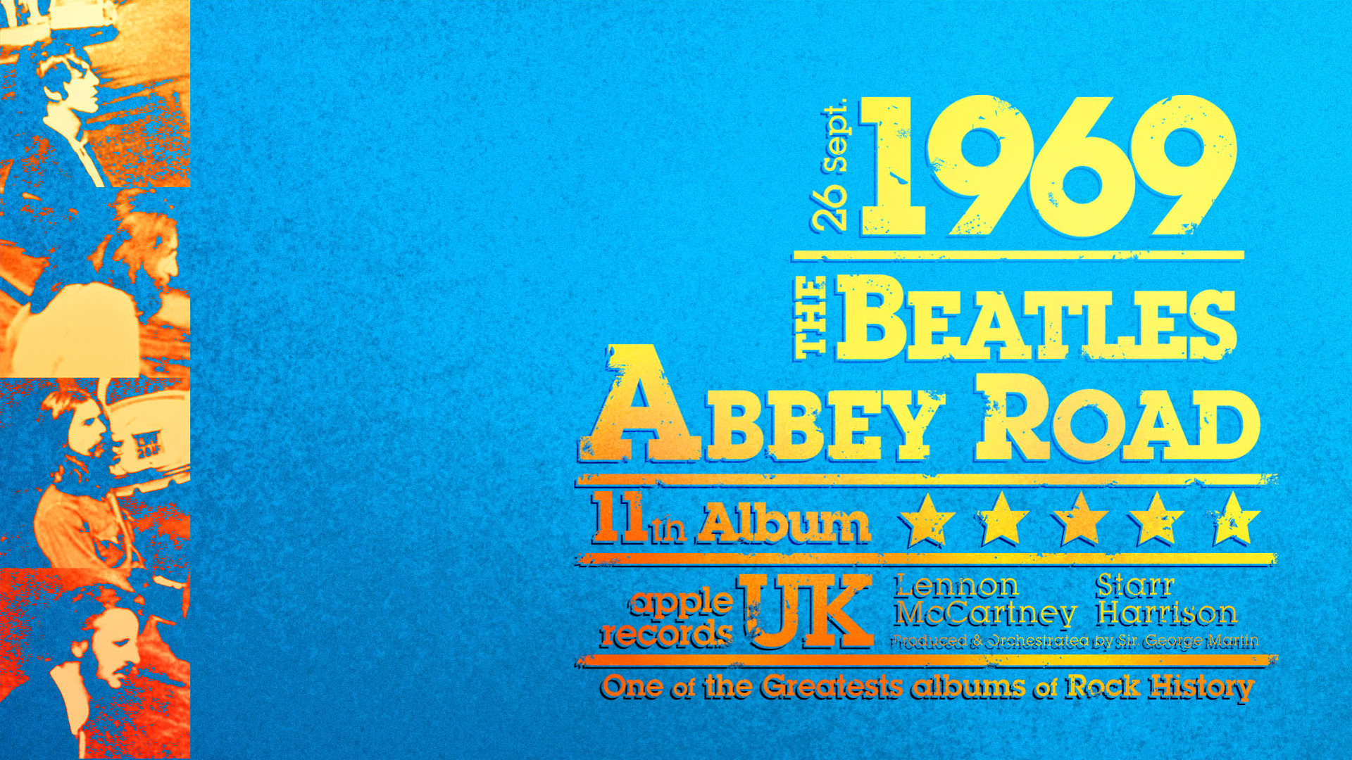 The Beatles Abbey Road 1969 Album HD Wallpaper