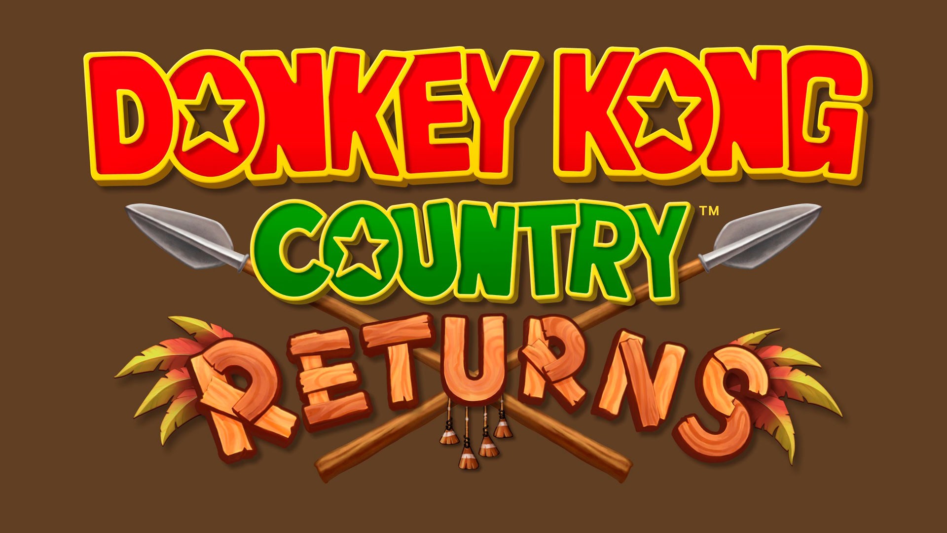 Donkey Kong Country Returns logo HD Wallpaper