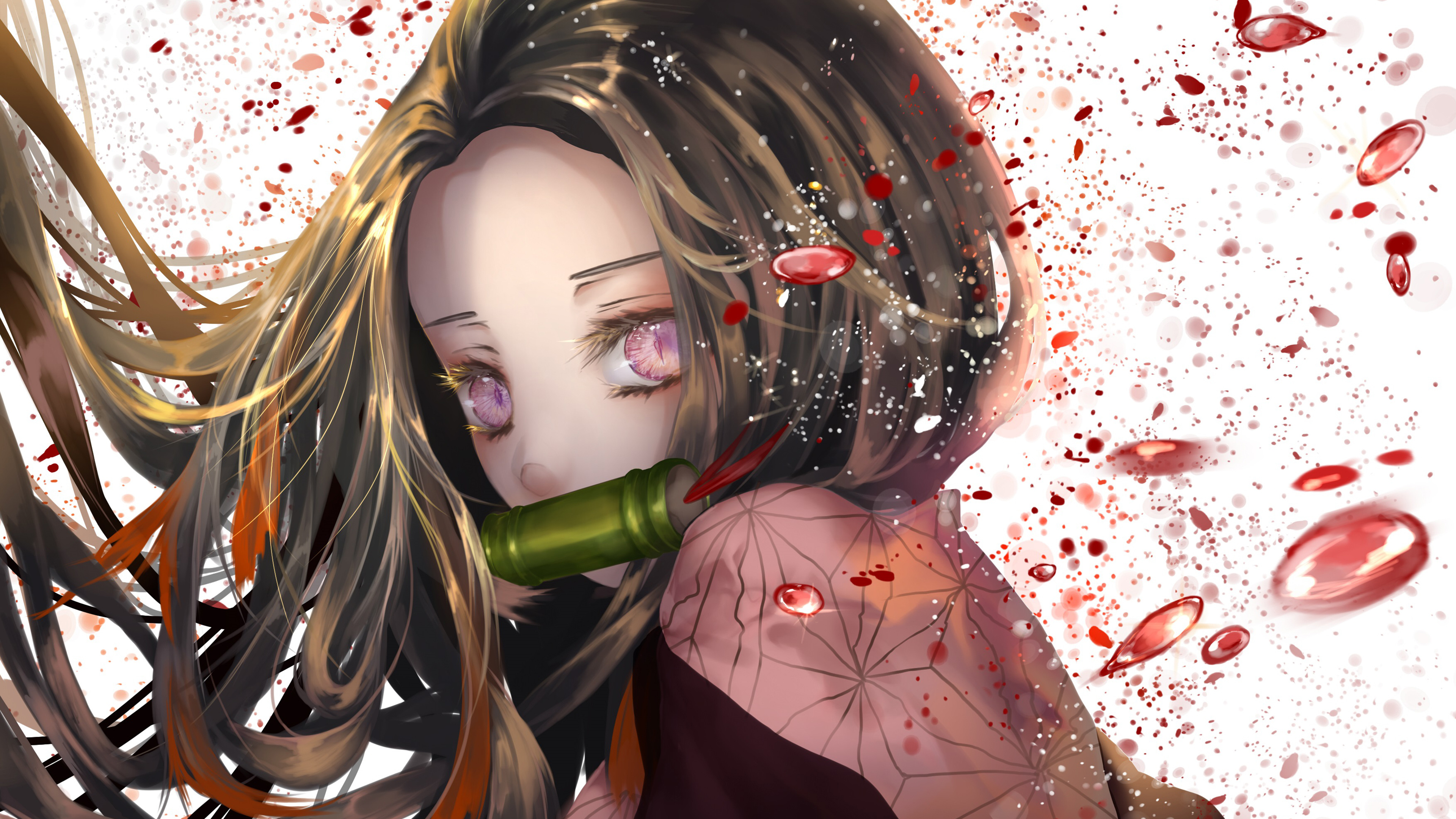 Nezuko Kamado, Kimetsu no Yaiba, 4K HD Wallpaper