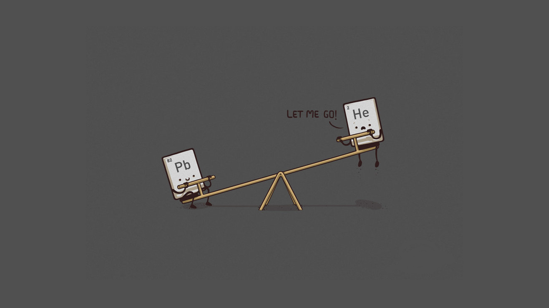 Helium and Lead on a Seesaw HD Wallpaper