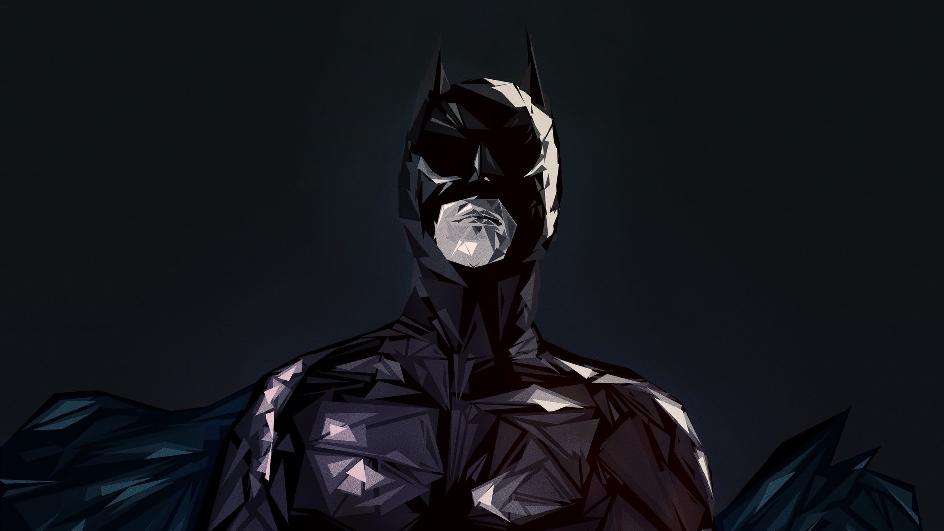 Batman Low Poly Art HD Wallpaper