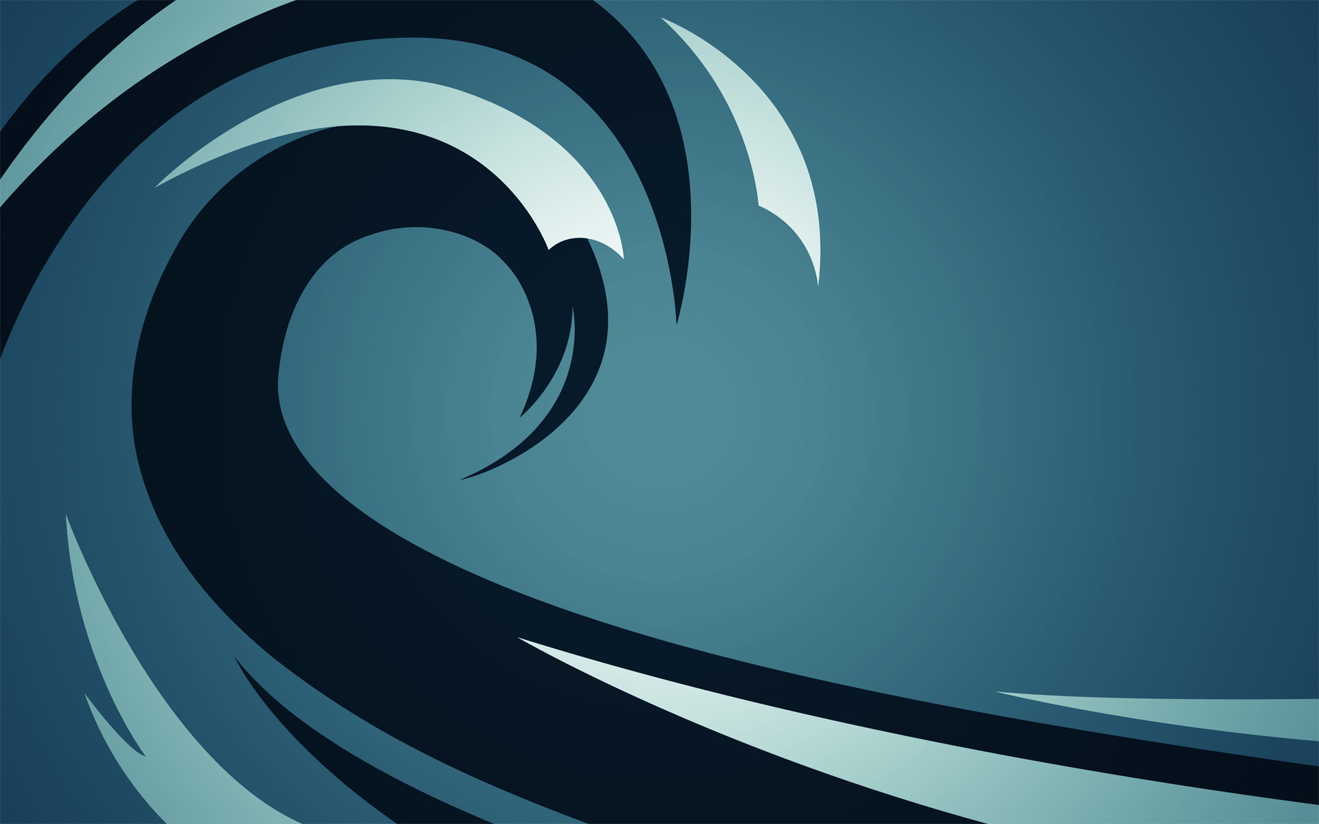 Abstract wave illustration HD Wallpaper