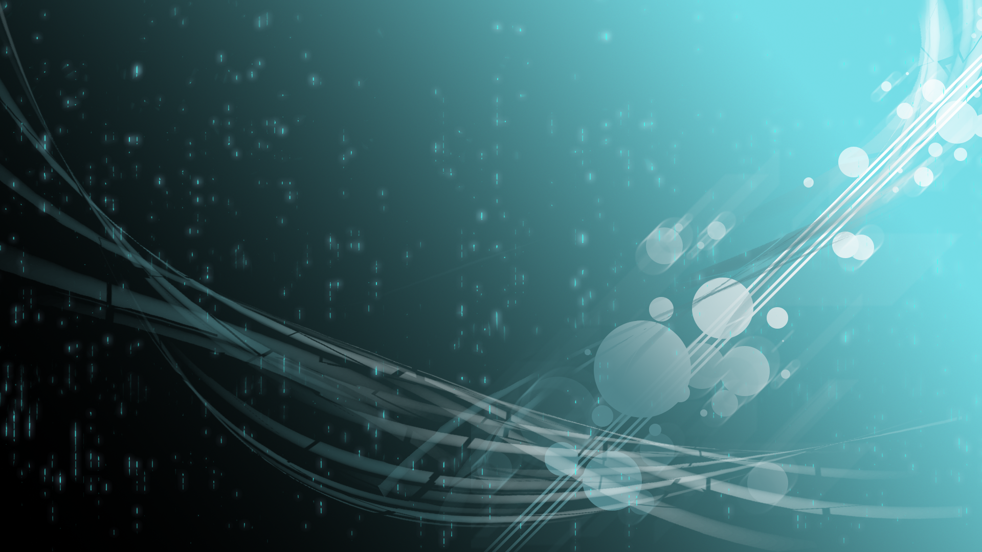 Abstract blue lines and particles HD Wallpaper