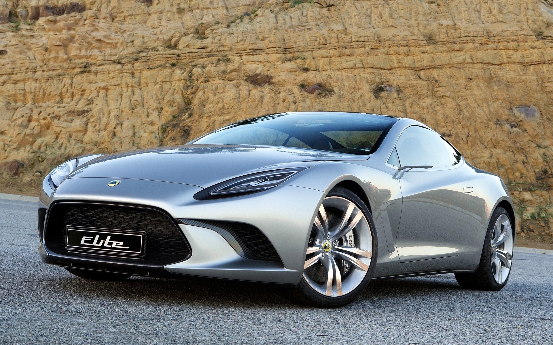 Lotus Elite concept car on a road HD Wallpaper