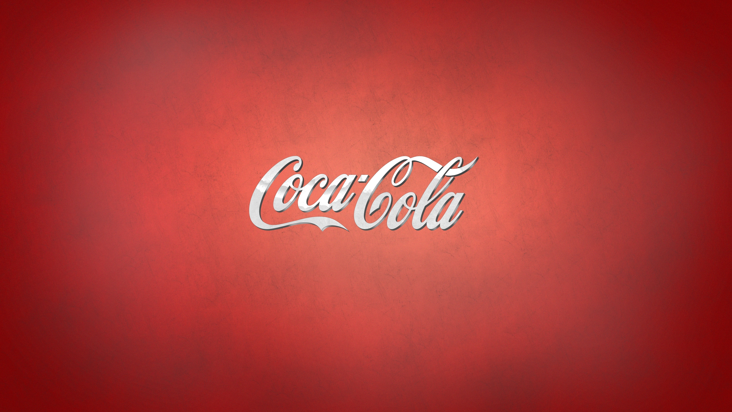 Coca-Cola logo on red background HD Wallpaper