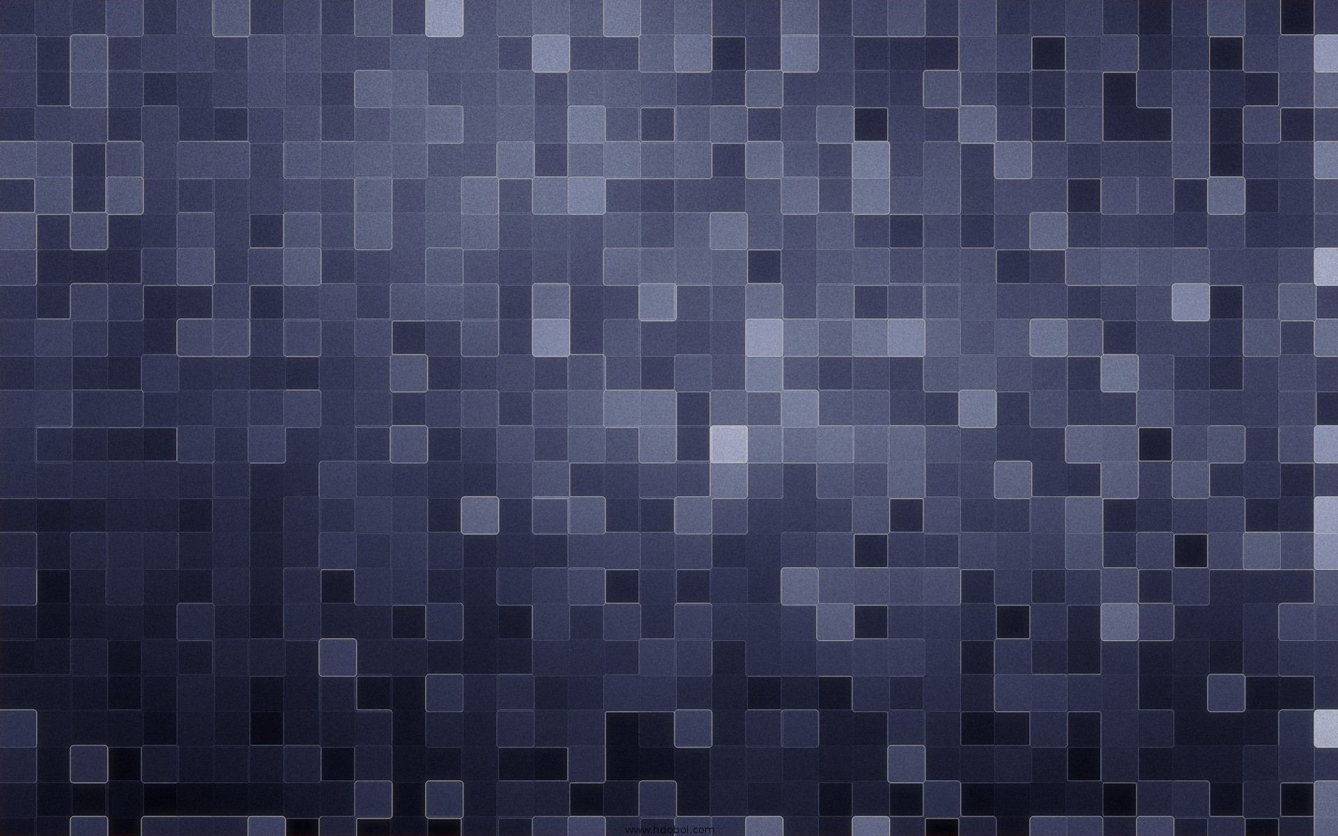 Dark Blue Pixelated Pattern HD Wallpaper