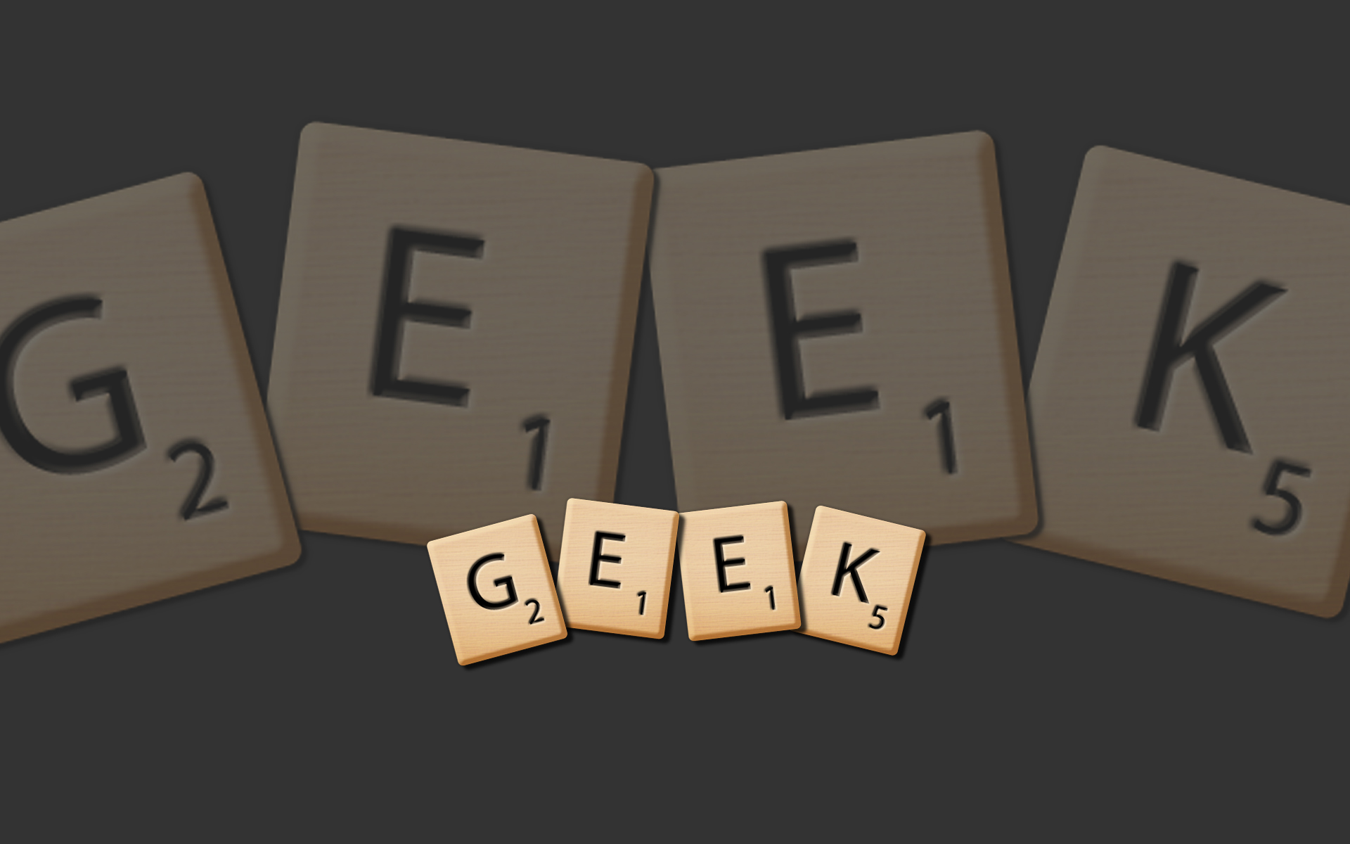 Scrabble tiles spelling GEEK HD Wallpaper