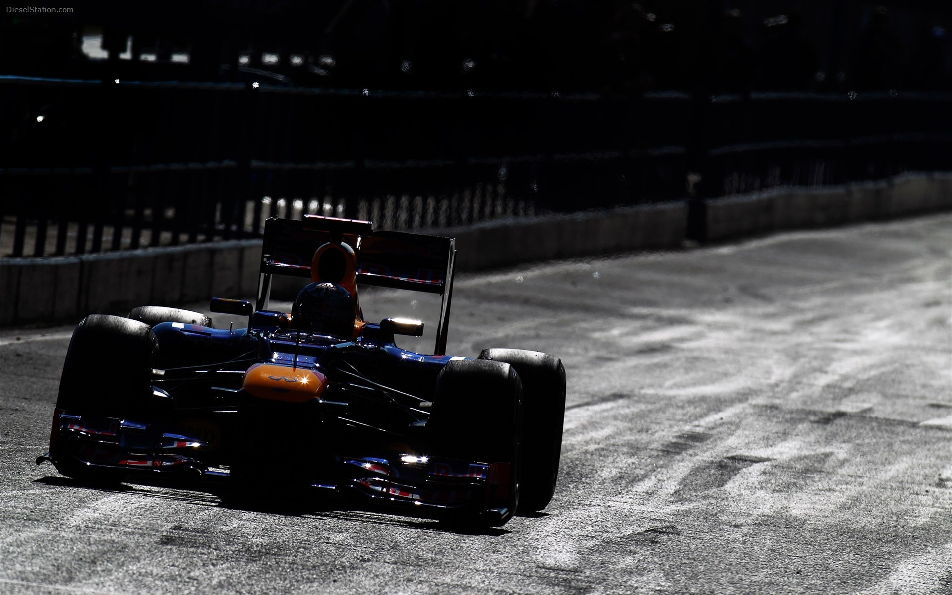 Formula 1 race car on track HD Wallpaper