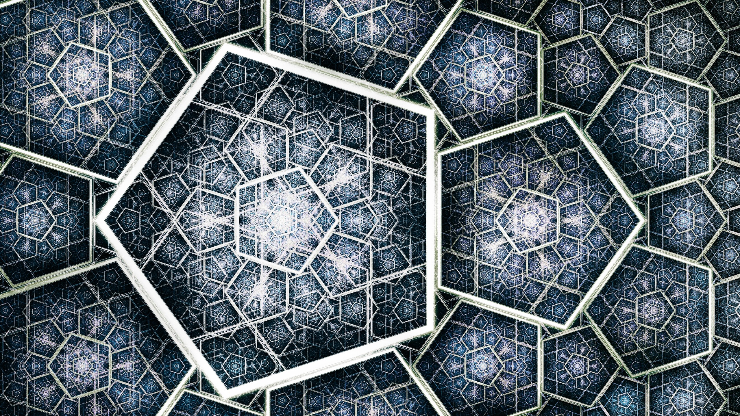 Abstract fractal geometric pattern HD Wallpaper
