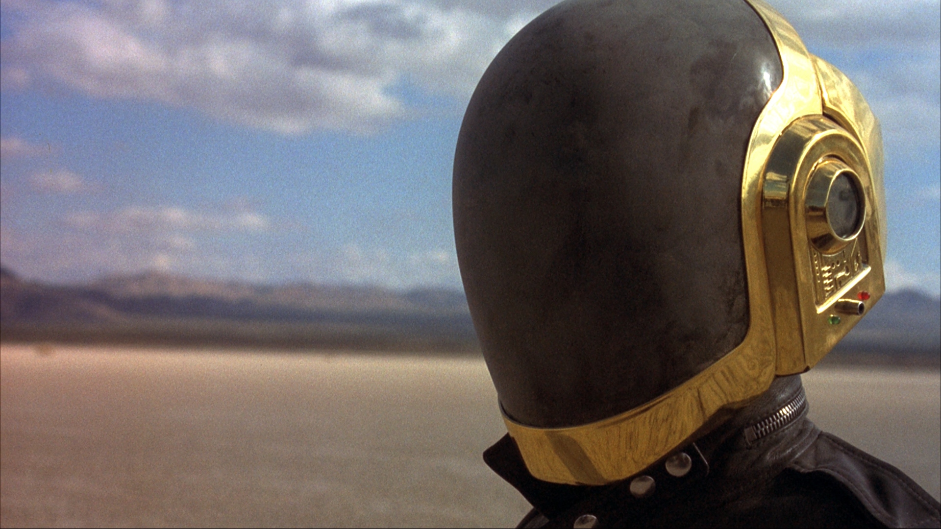 Daft Punk in a desert landscape HD Wallpaper