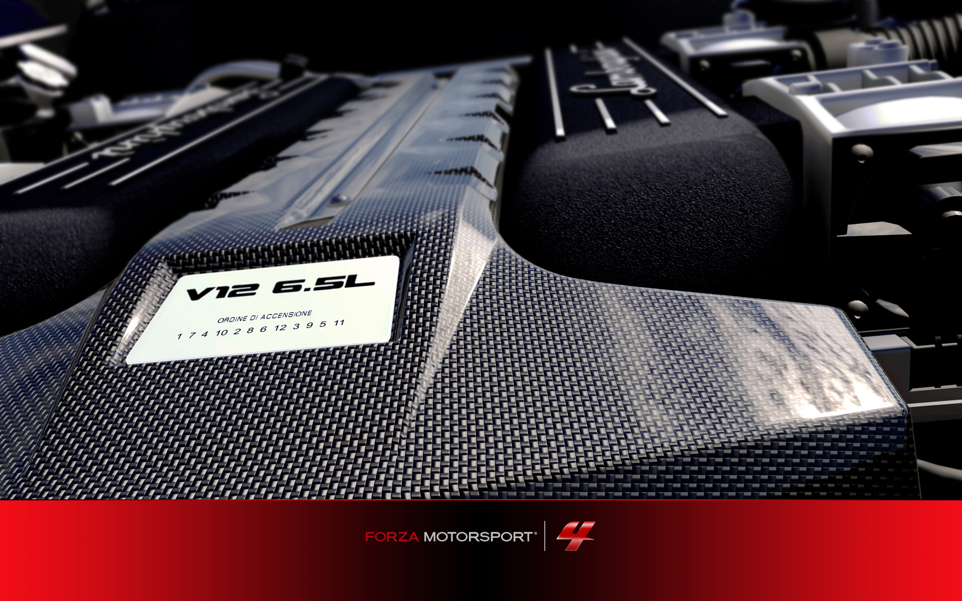 Forza Motorsport 4 V12 Engine HD Wallpaper