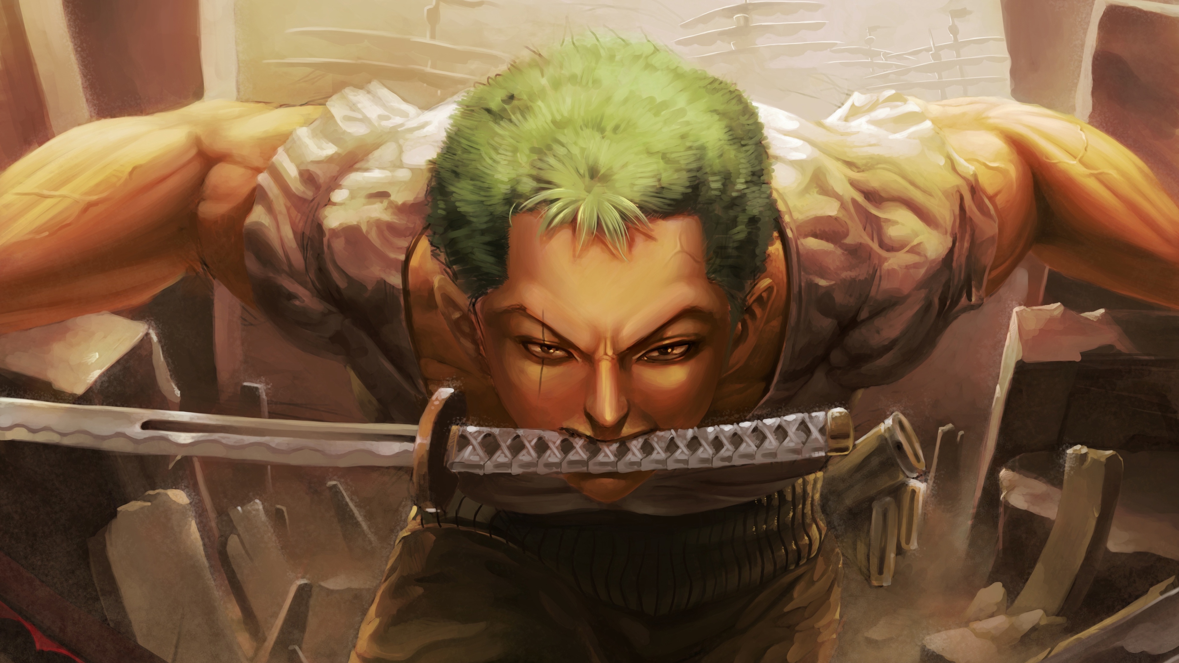 Roronoa Zoro from One Piece 4K HD Wallpaper