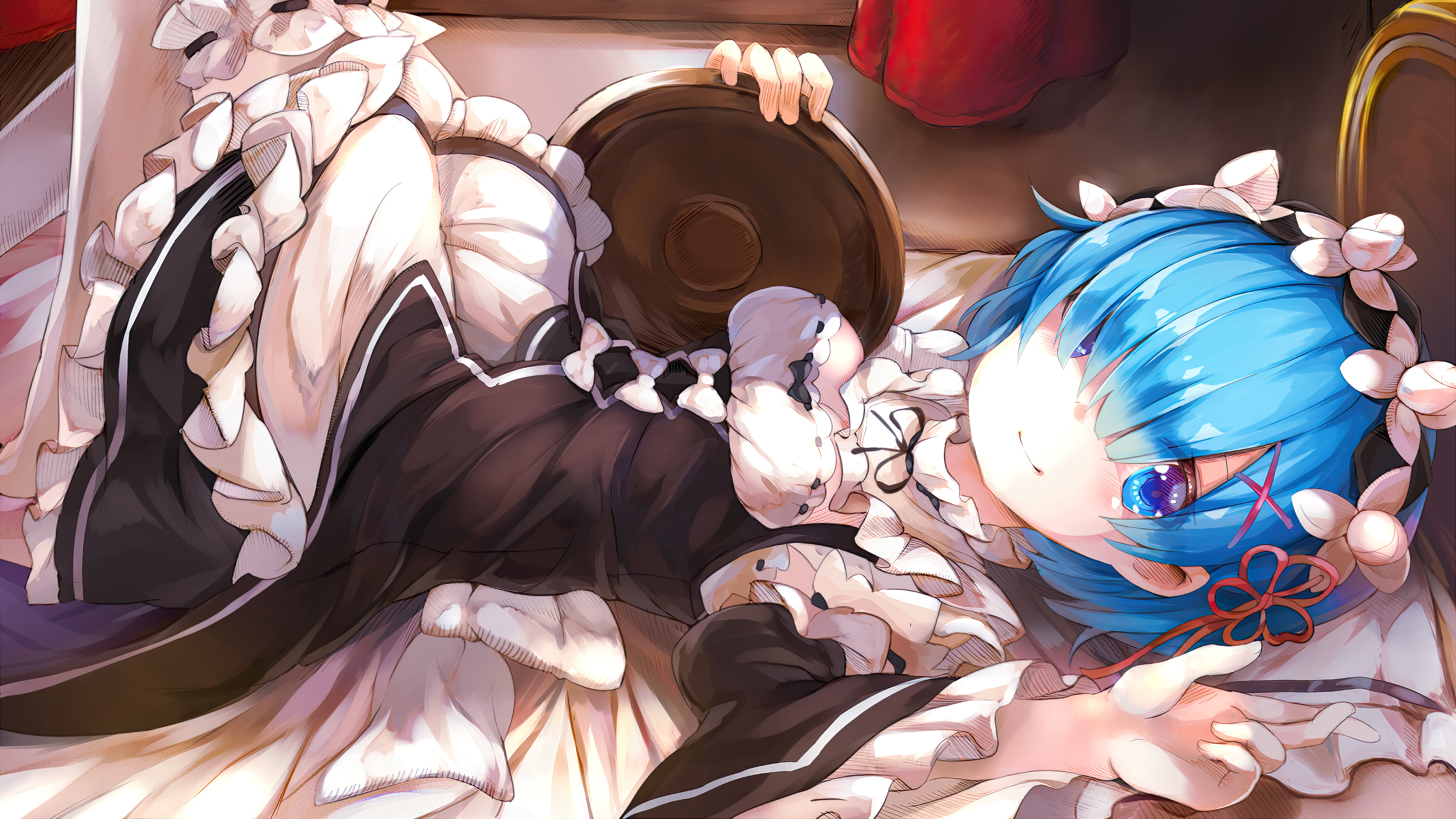 Rem from Re:Zero in 4K HD Wallpaper
