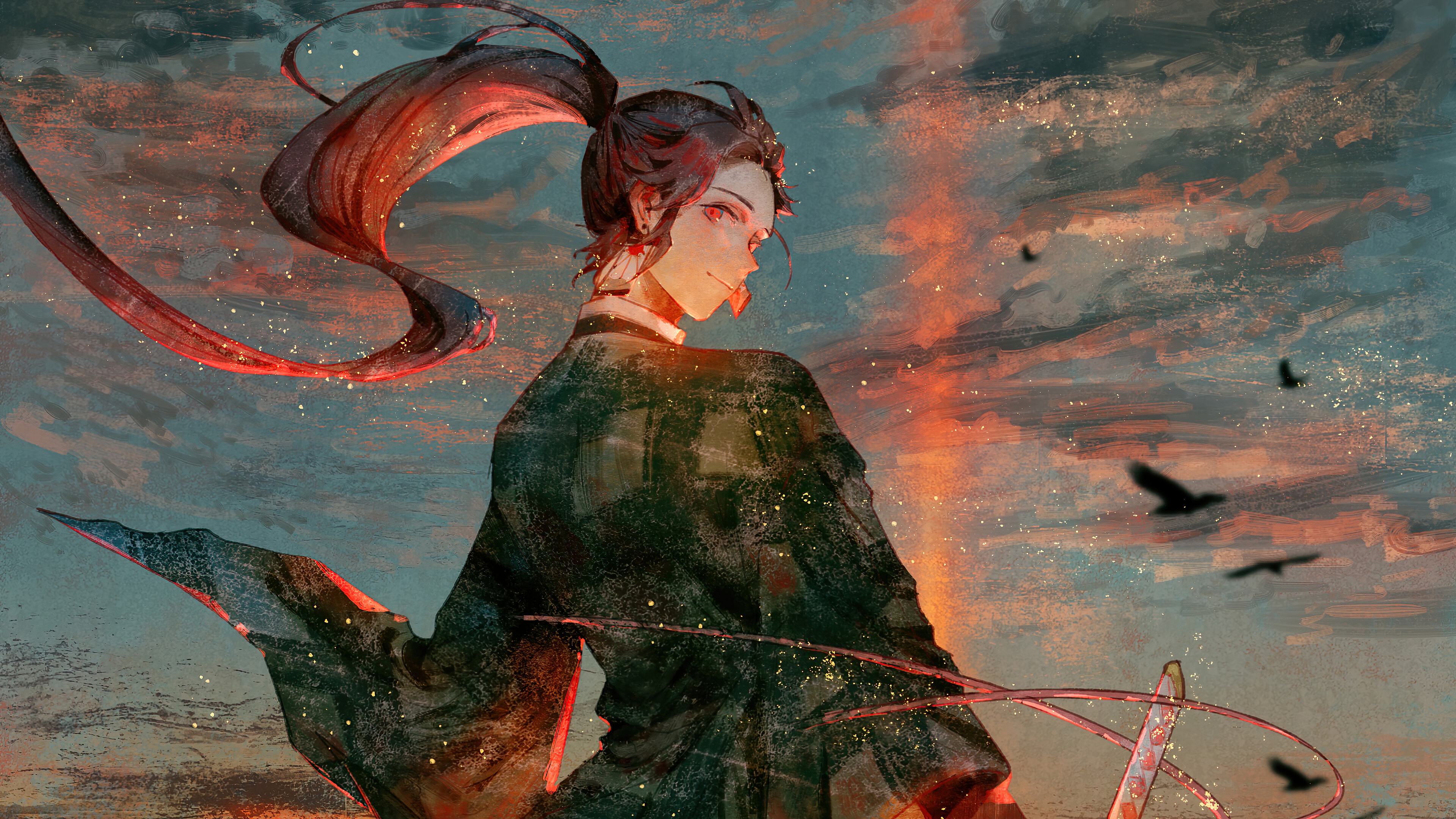 Tanjiro from Kimetsu no Yaiba 4K HD Wallpaper