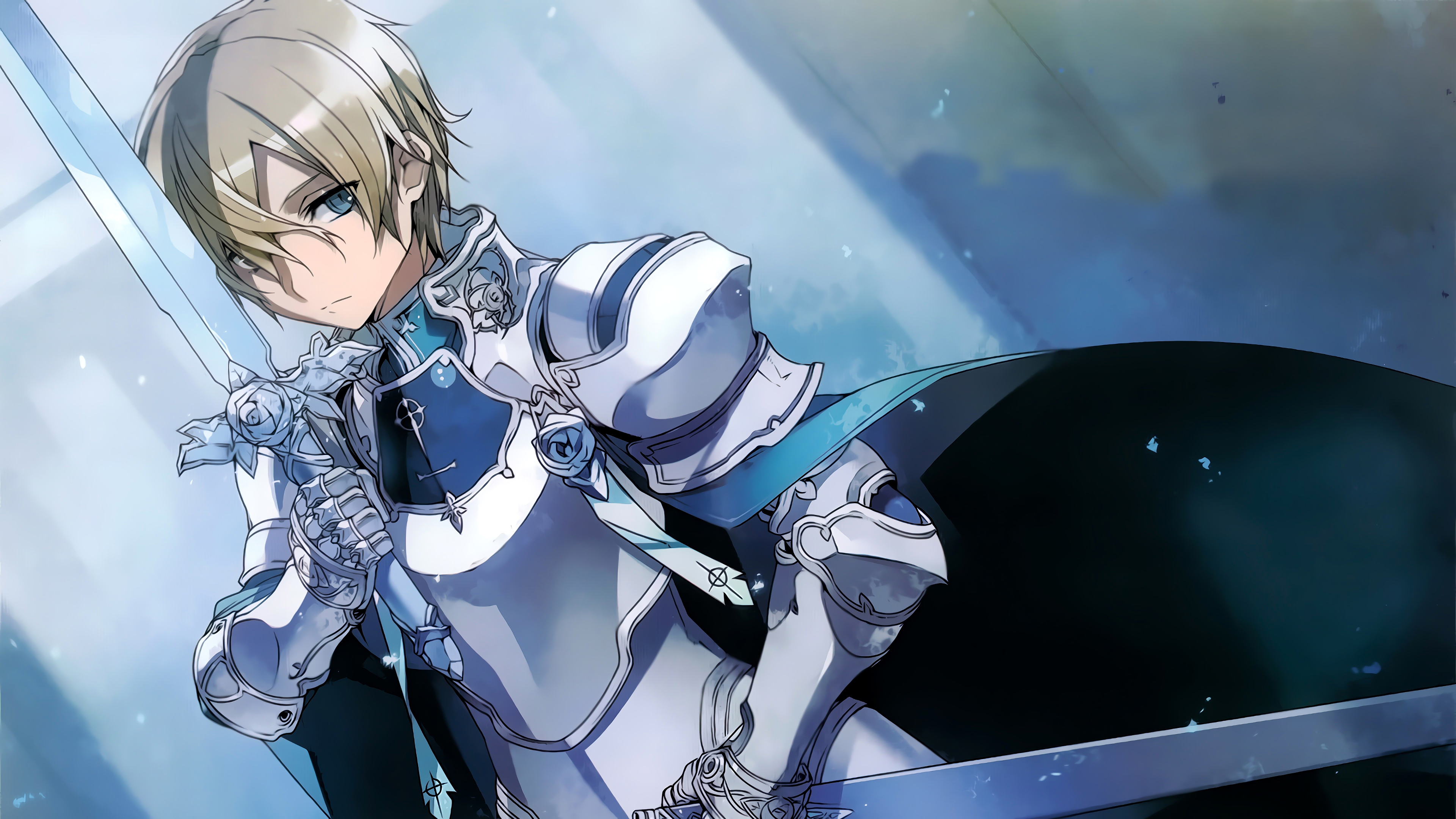 Eugeo from SAO Alicization with Blue Rose Sword 4K HD Wallpaper