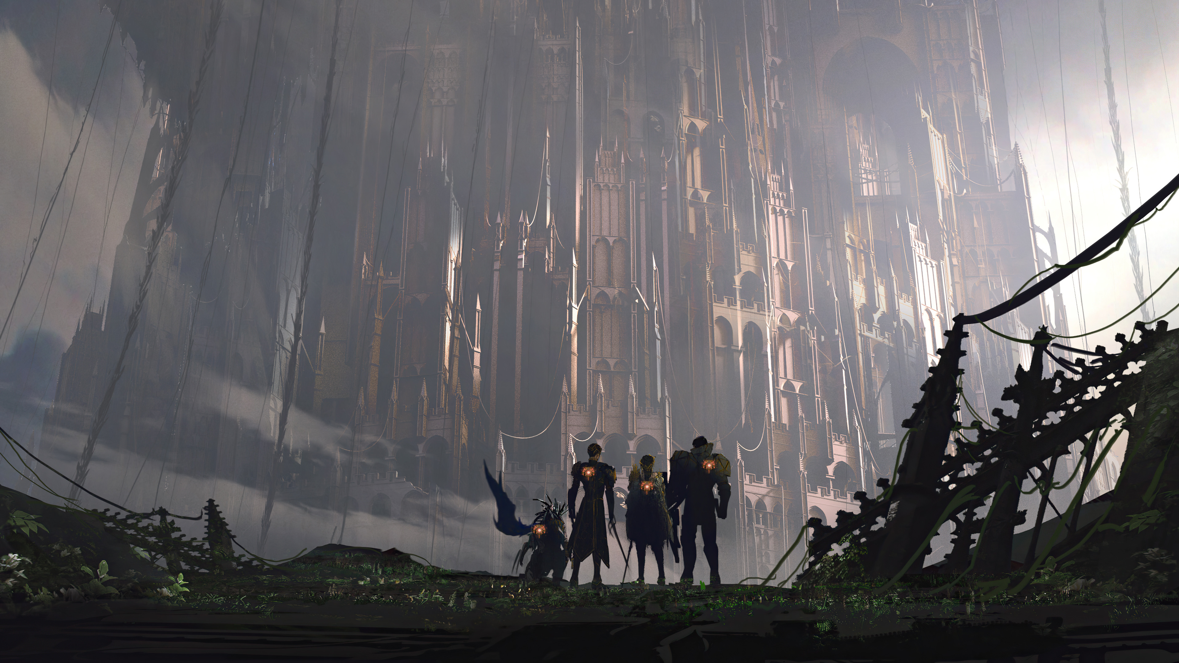 Babylon's Fall 4K HD Wallpaper
