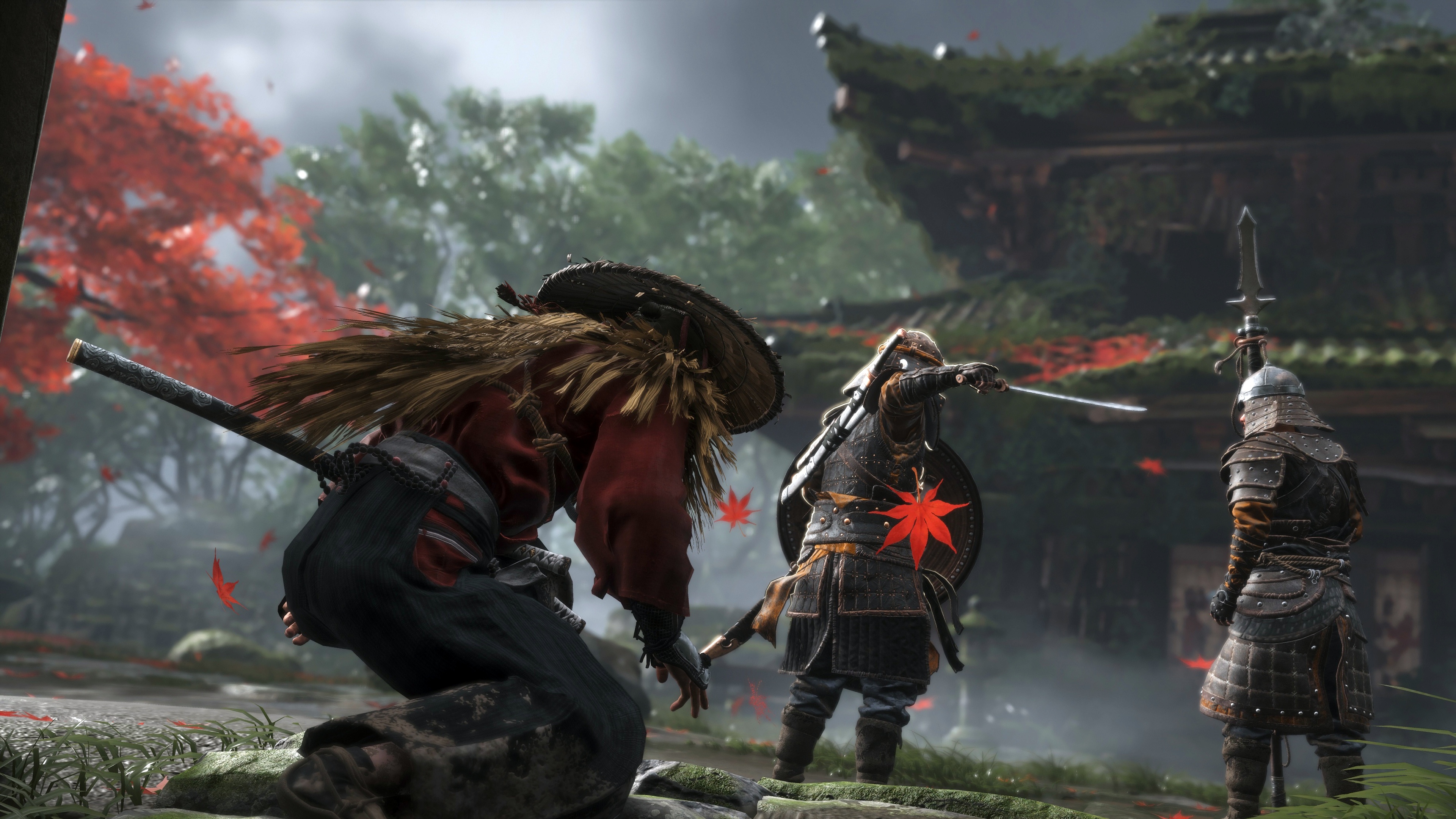 Ghost of Tsushima: Jin Sakai in combat 4K HD Wallpaper