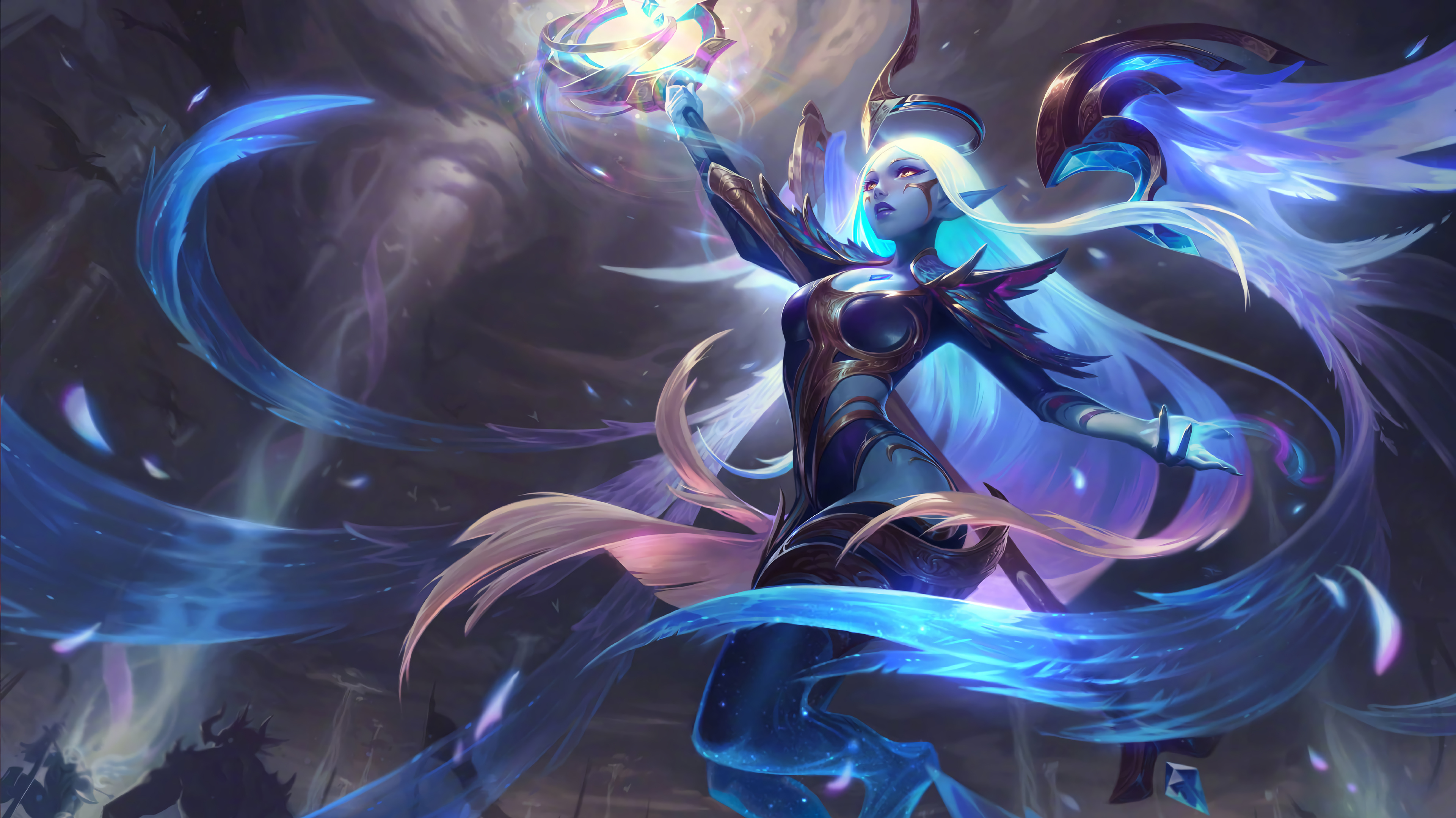 Dawnbringer Soraka from League of Legends 4K HD Wallpaper