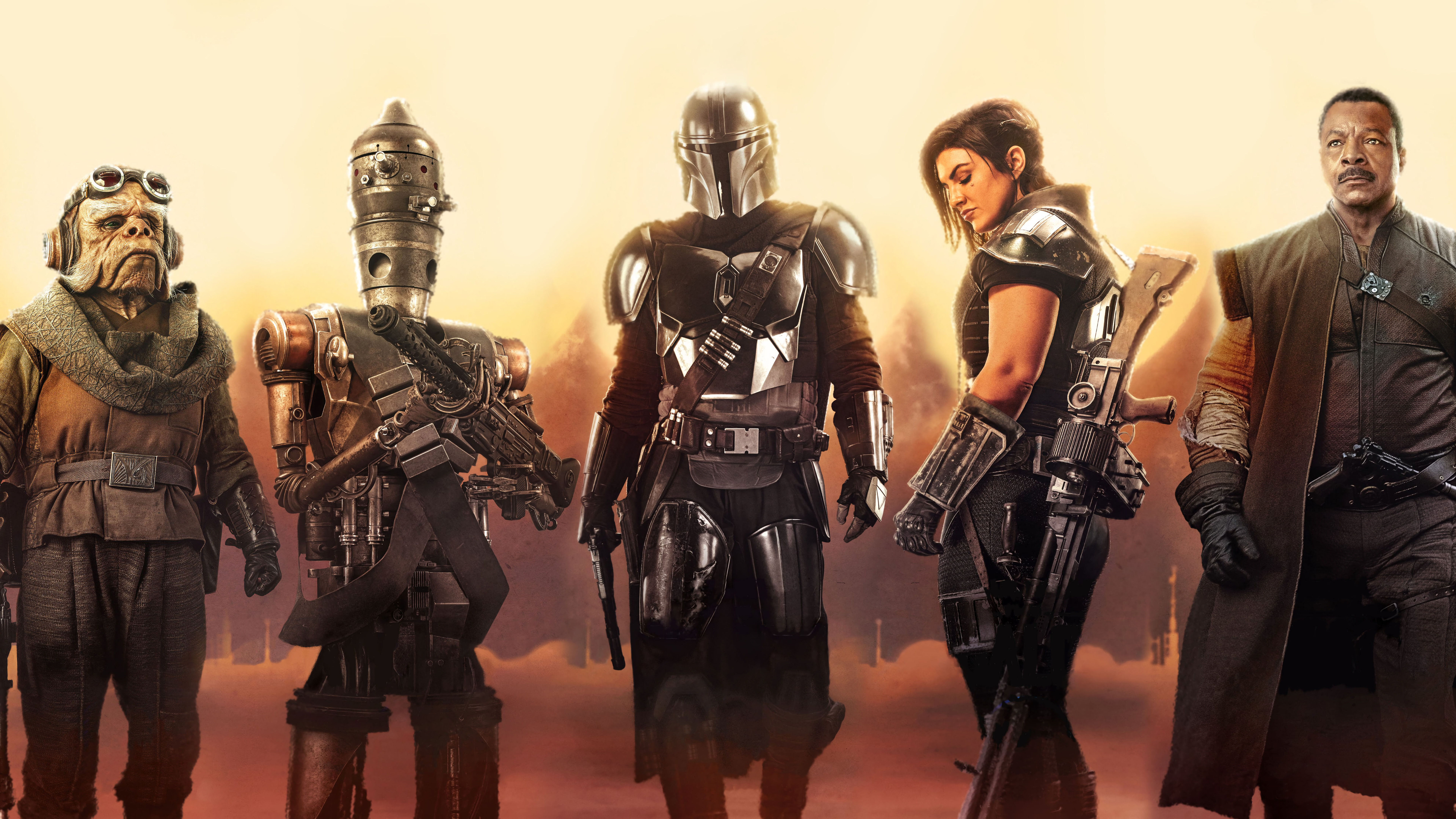 The Mandalorian characters from Star Wars HD Wallpaper