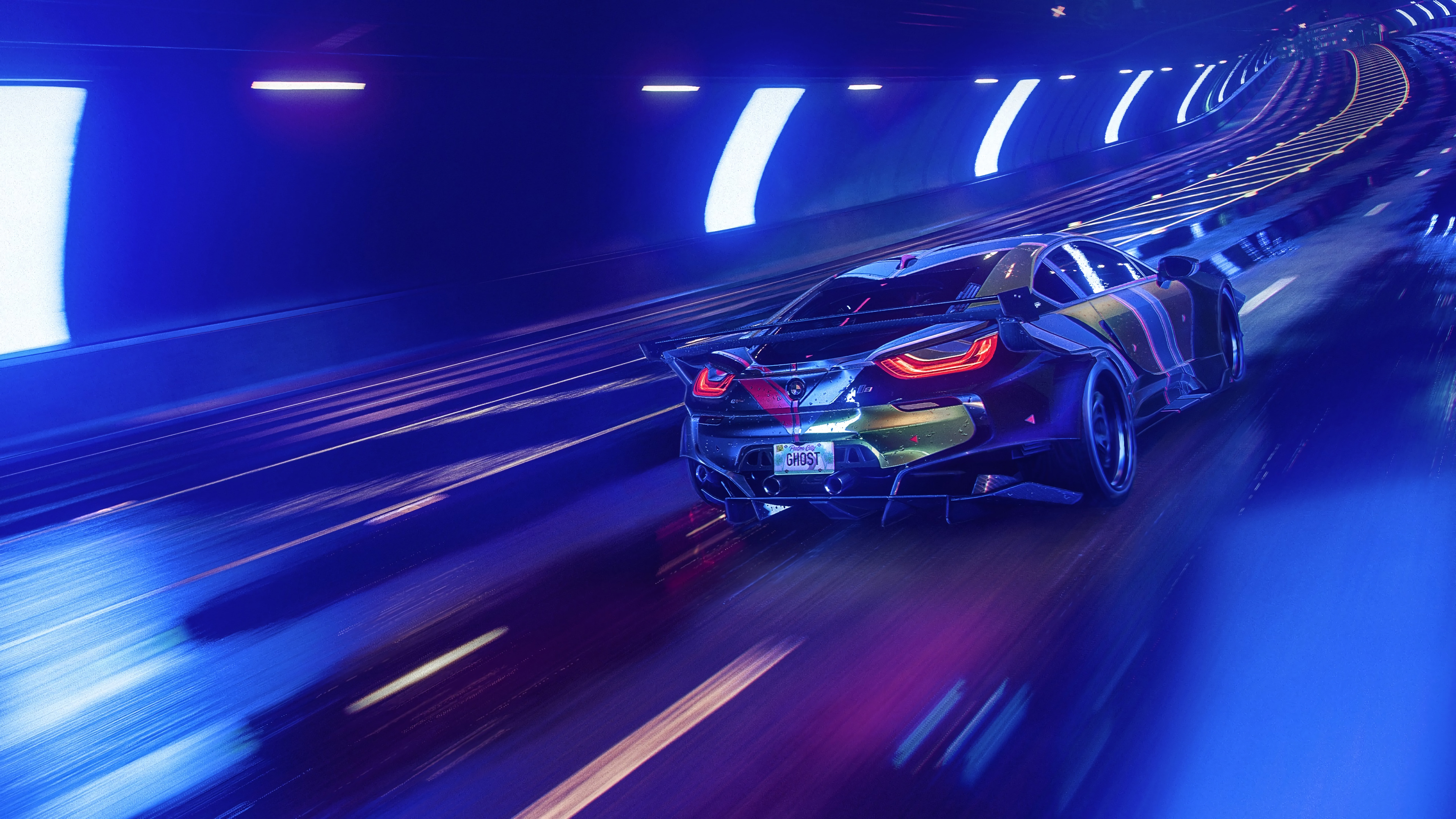 Need for Speed Heat 4K car in tunnel HD Wallpaper