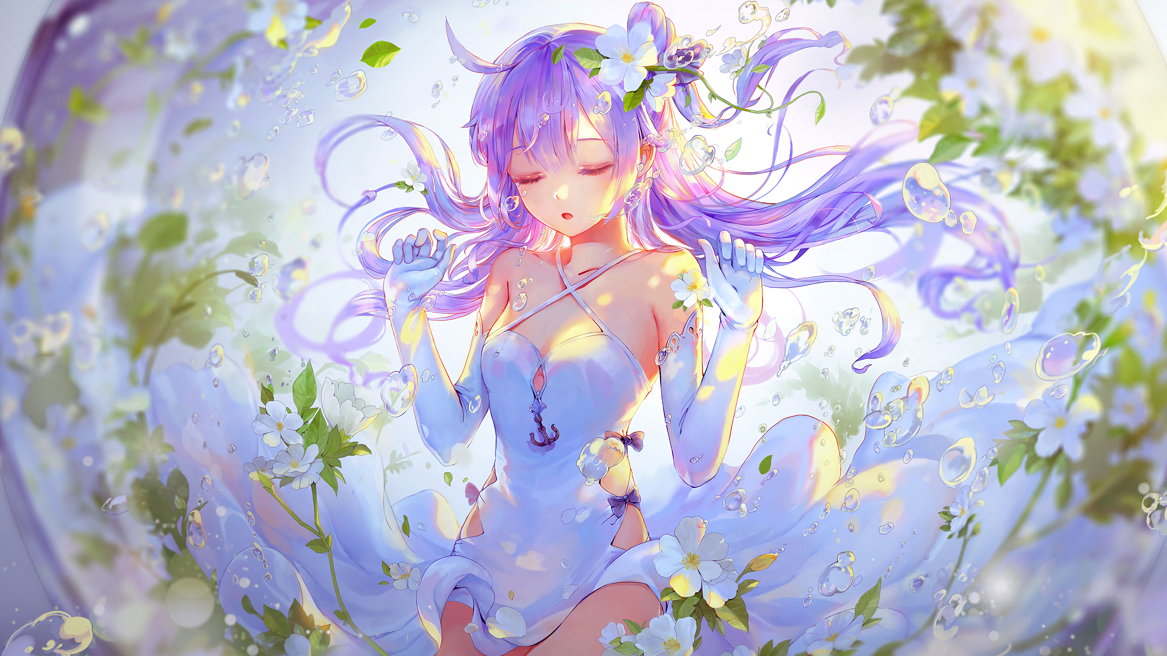 Azur Lane, Unicorn, Anime Girl, 4K HD Wallpaper