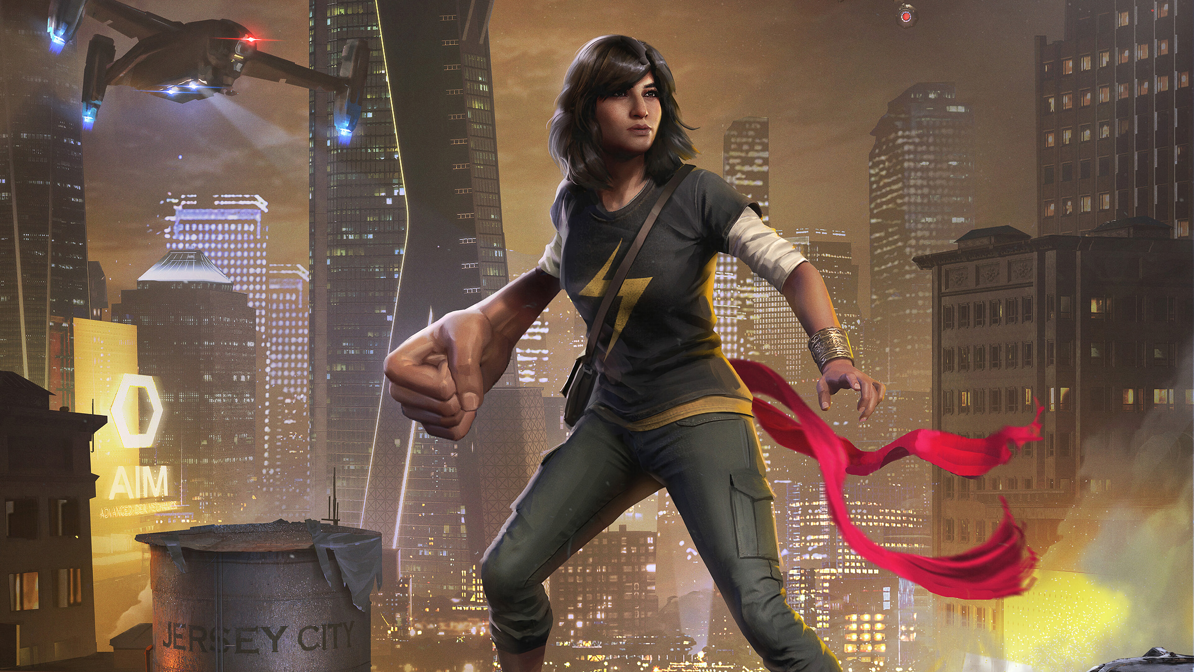 Kamala Khan from Marvels Avengers 4K HD Wallpaper