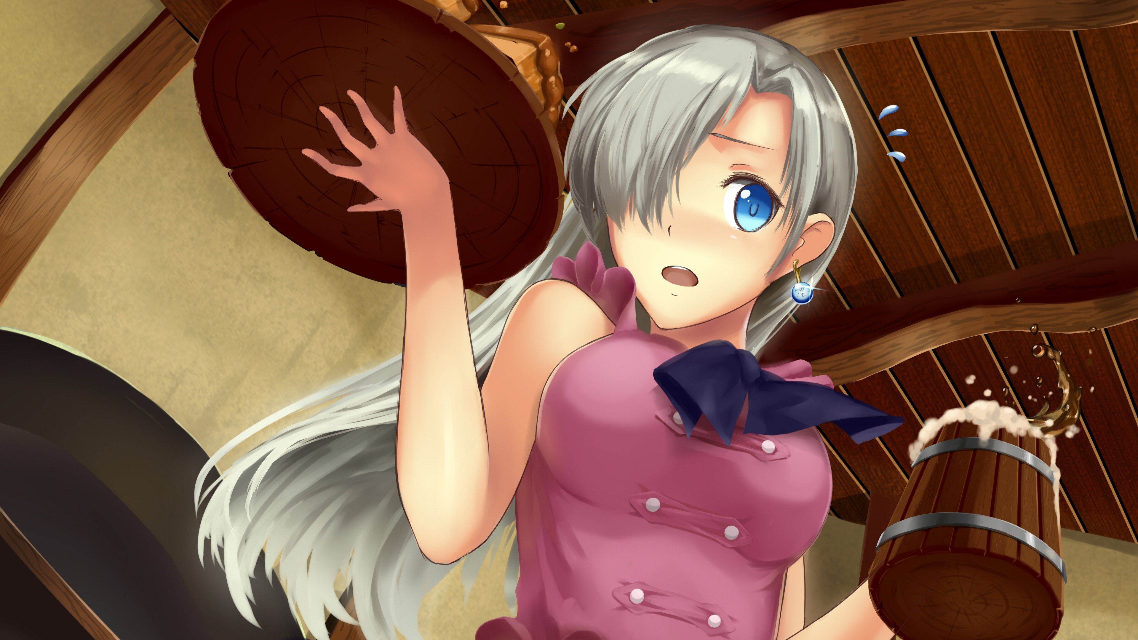 Elizabeth Liones from The Seven Deadly Sins 4K HD Wallpaper