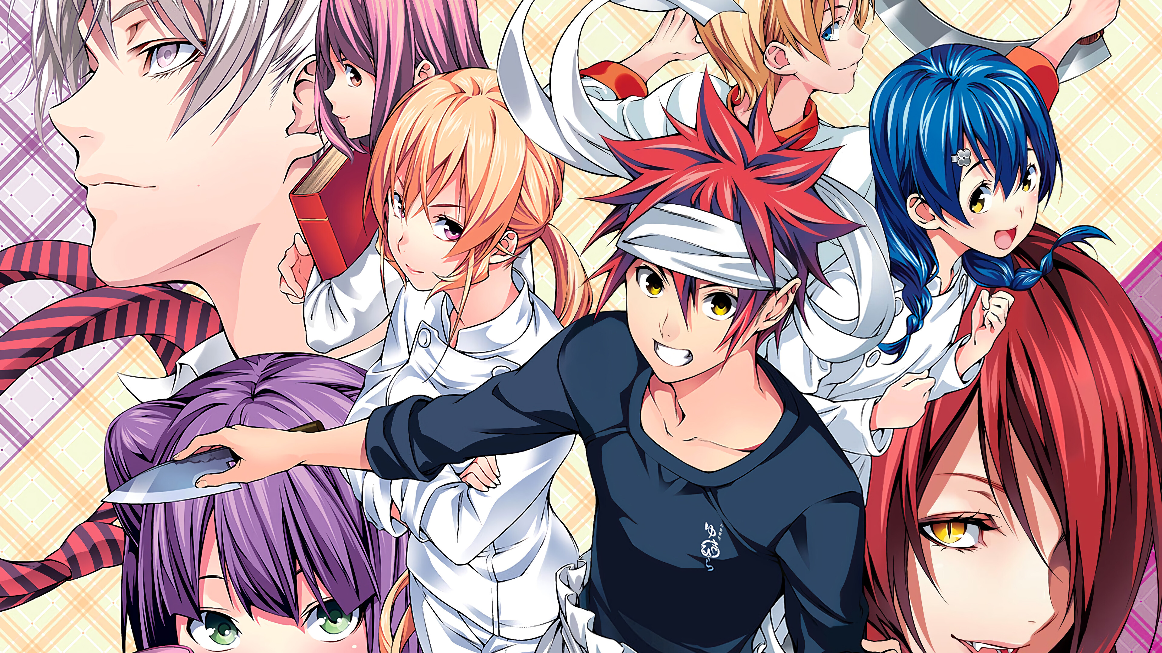 Food Wars Characters 4K HD Wallpaper