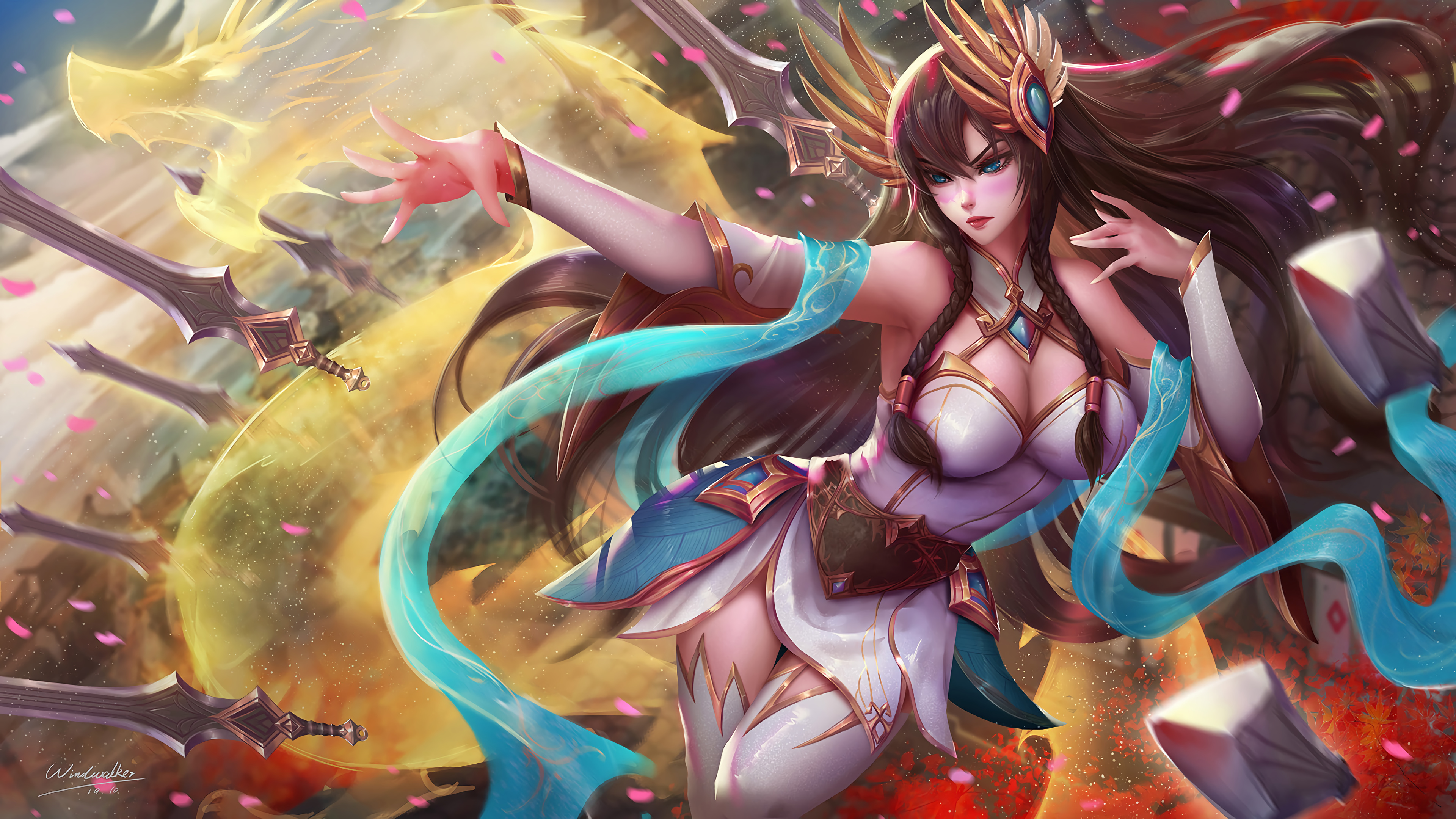 Irelia from League of Legends Divine Sword 4K HD Wallpaper
