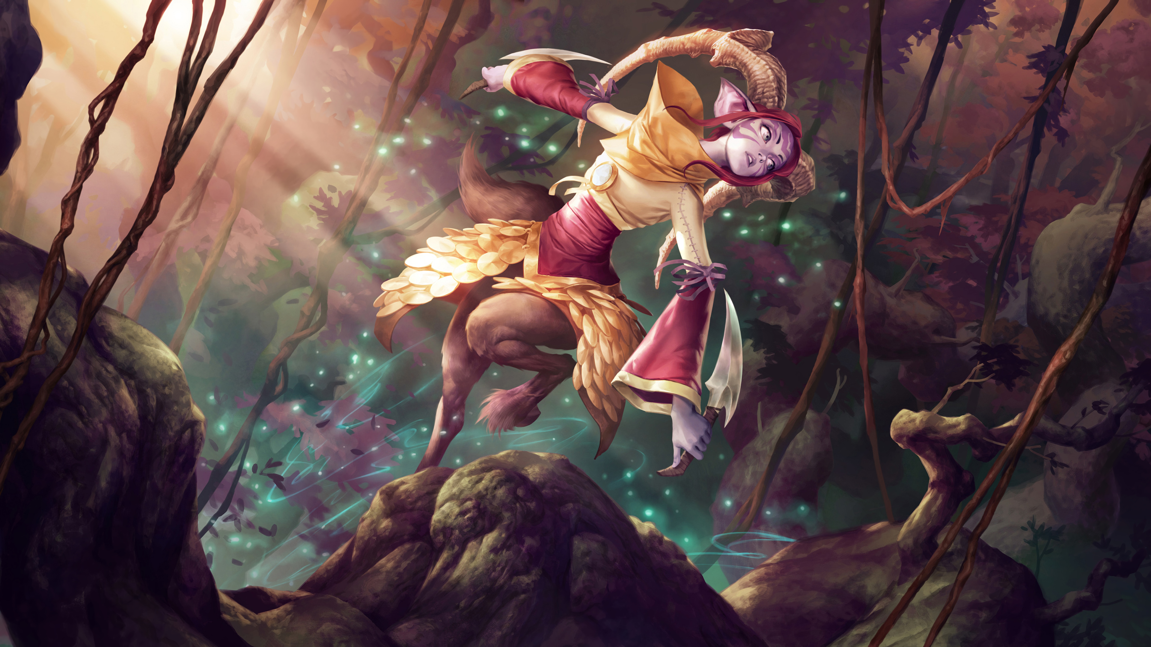 Greenglade Caretaker from Legends of Runeterra 4K HD Wallpaper