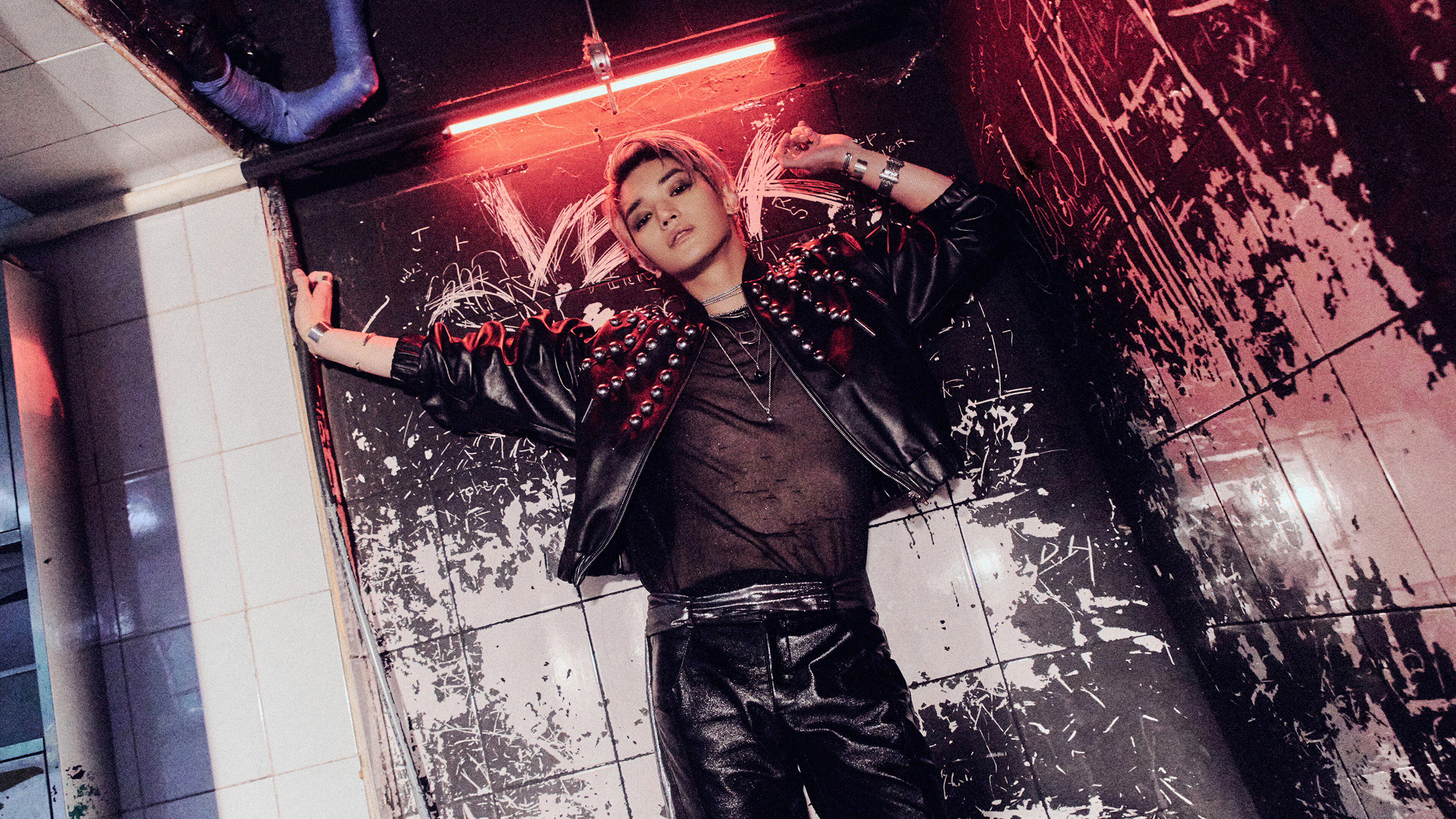 Taeyong from SuperM lying down HD Wallpaper