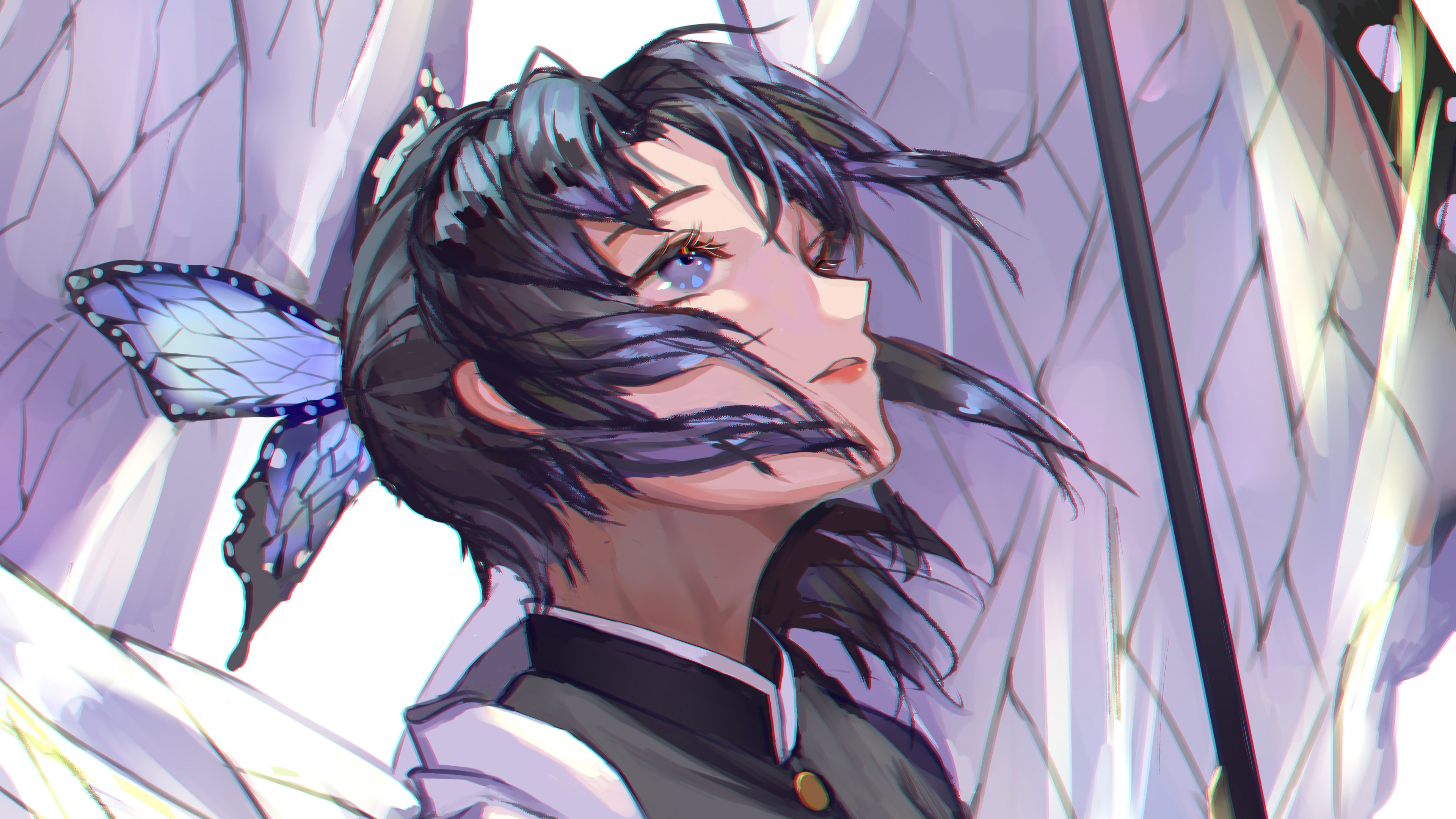 Shinobu Kocho from Kimetsu no Yaiba 4K HD Wallpaper