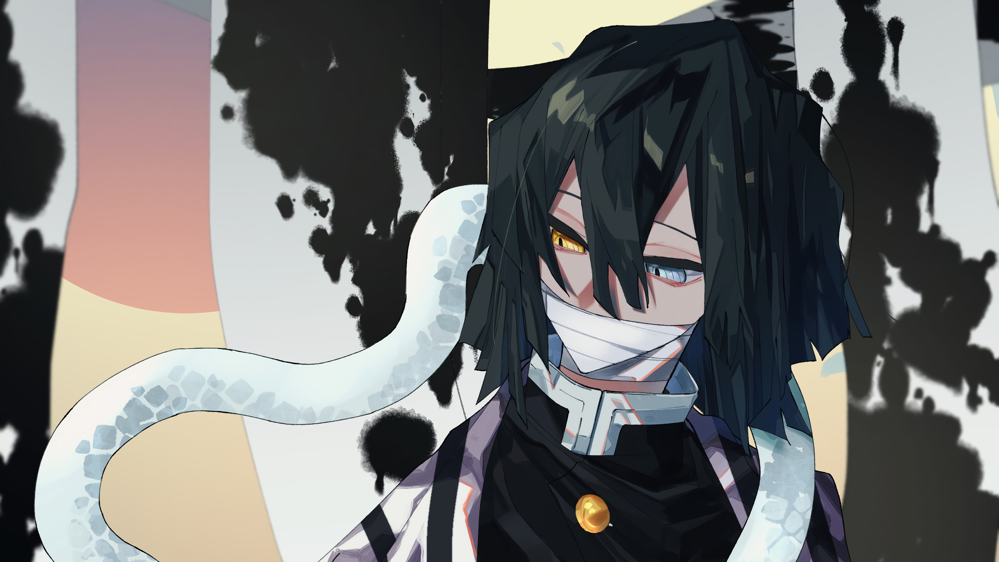 Obanai Iguro from Kimetsu no Yaiba 4K HD Wallpaper