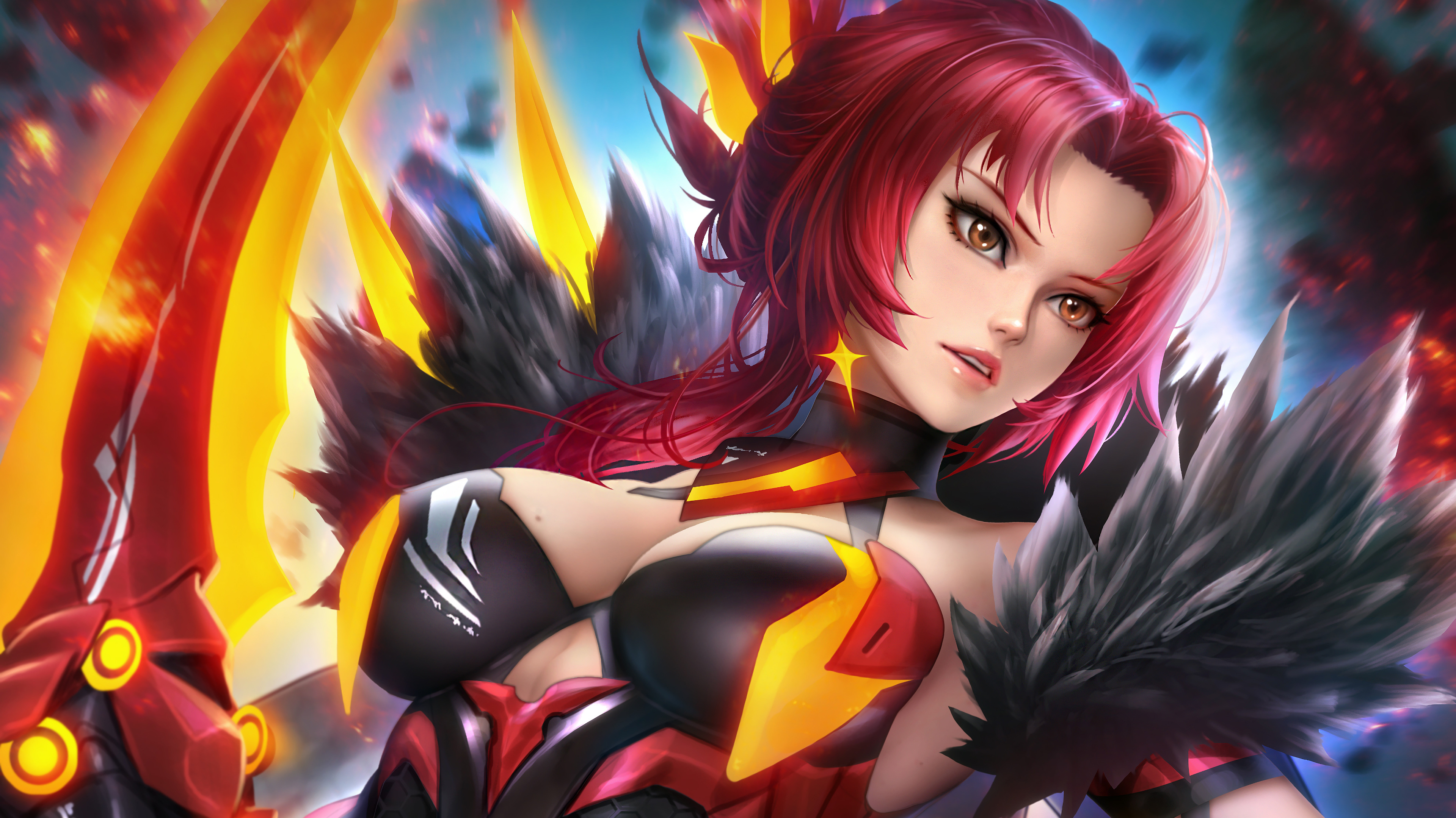 Murata Himeko from Honkai Impact 3rd 4K HD Wallpaper