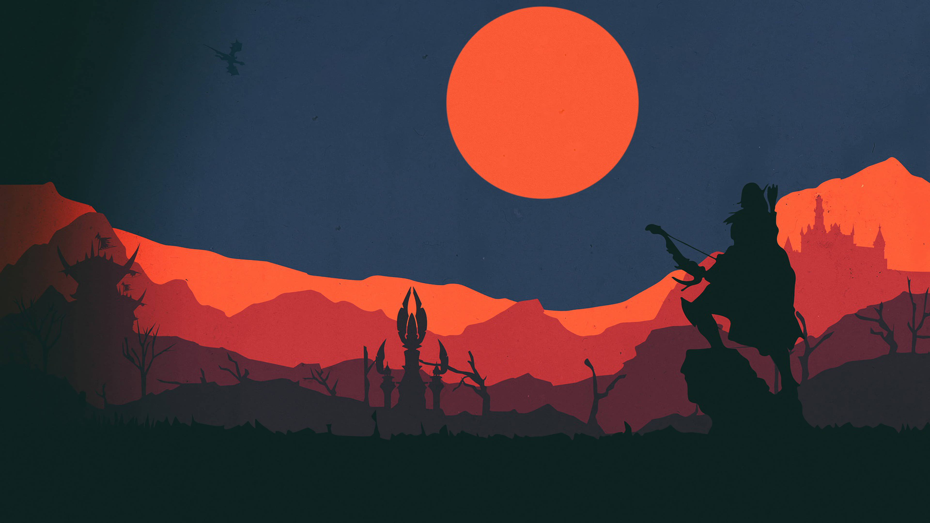 Sylvanas Windrunner from WoW Minimalist 4K HD Wallpaper