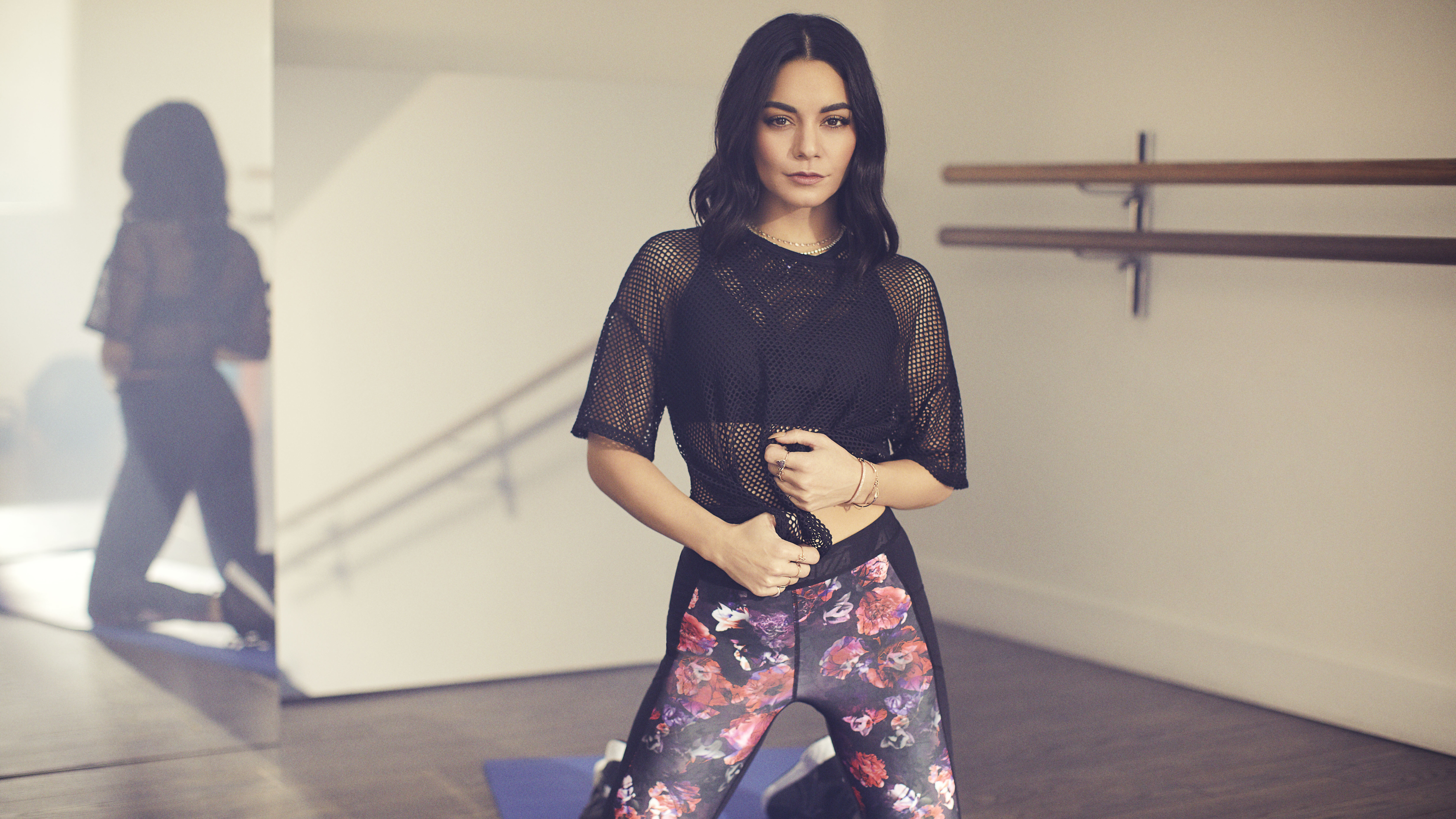 Vanessa Hudgens in a dance studio HD Wallpaper
