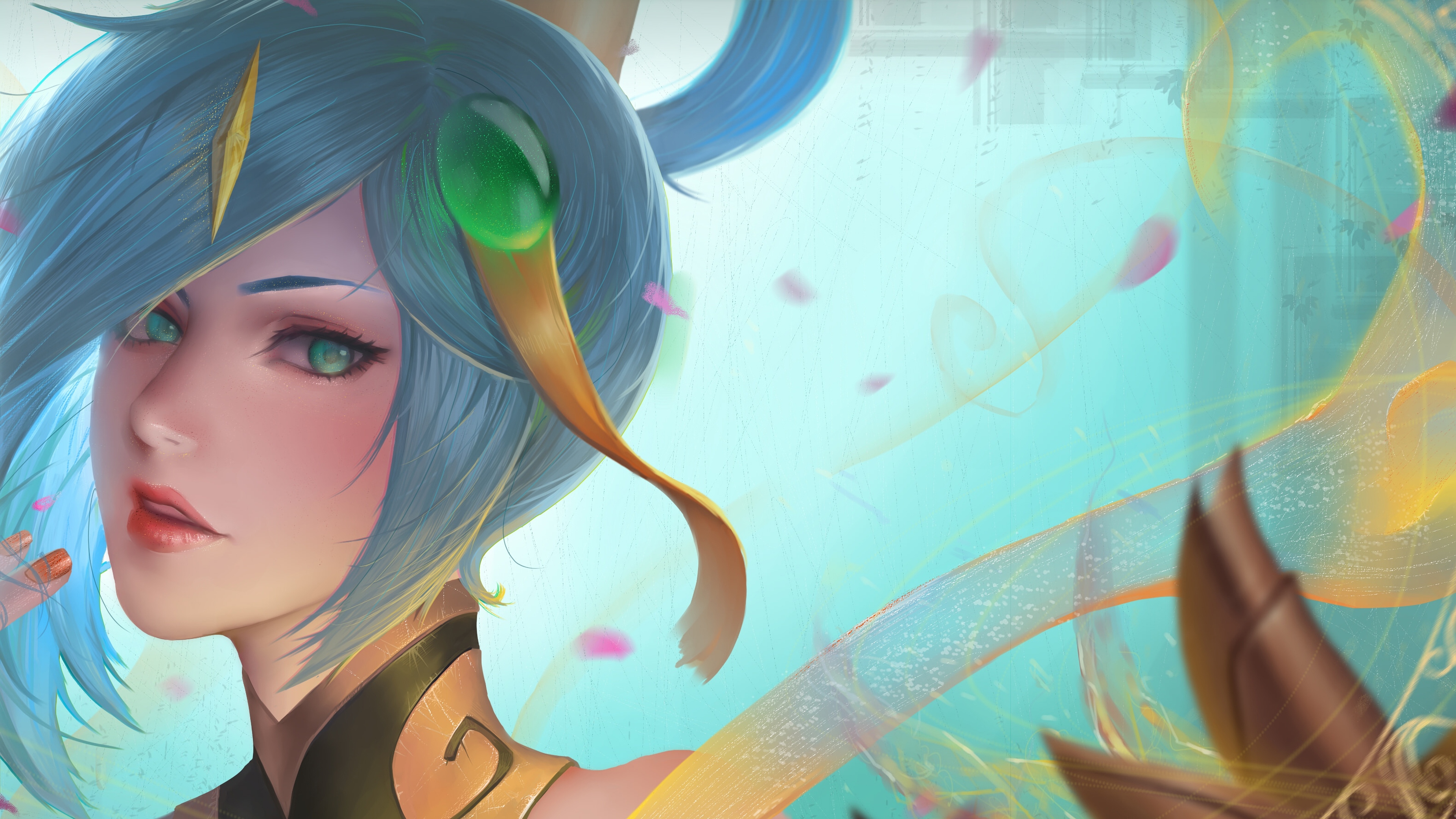 Lux from League of Legends, Lunar Empress skin, 4K HD Wallpaper