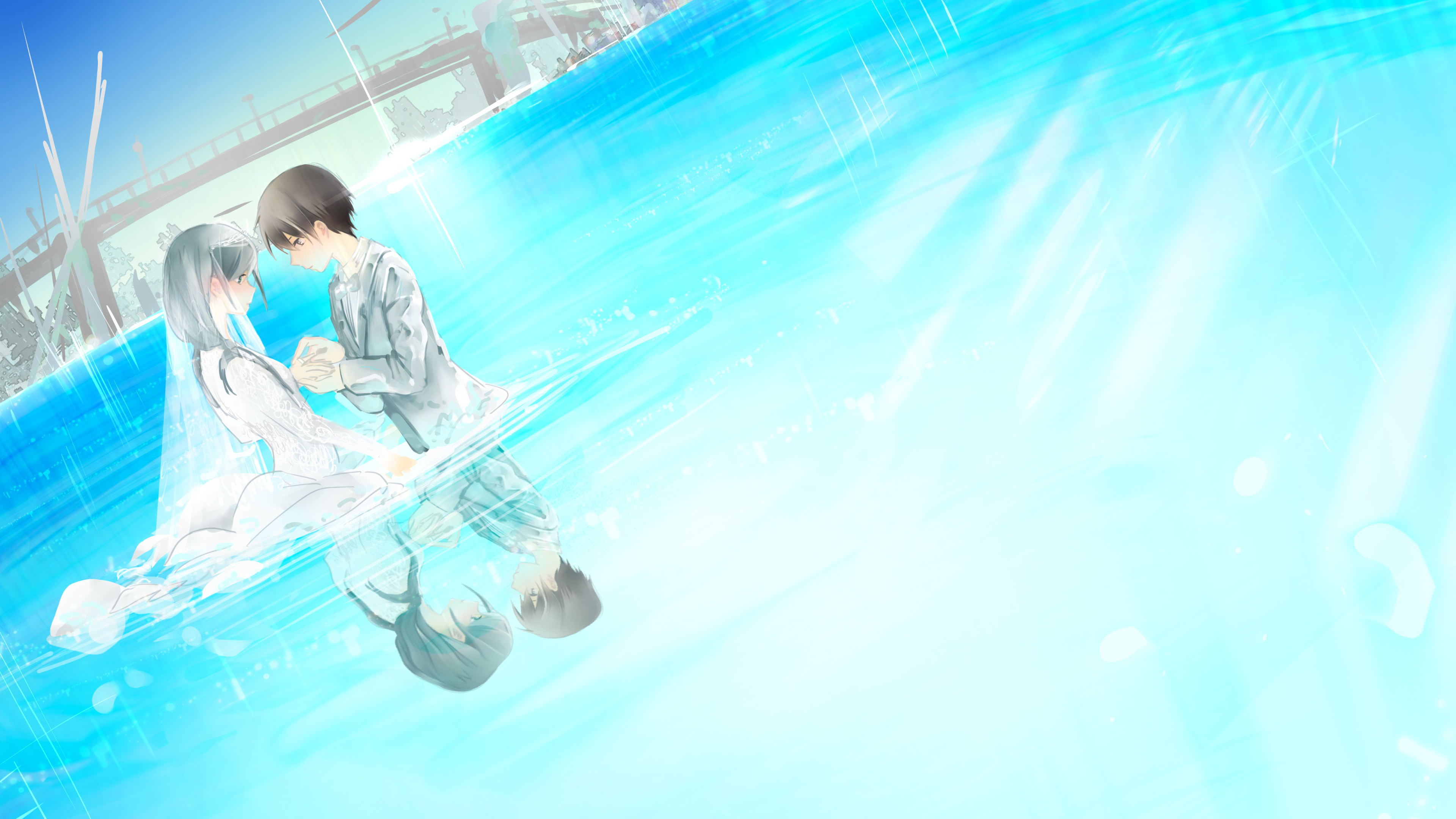Weathering With You, Hina Amano, Hodaka Morishima, 4K HD Wallpaper