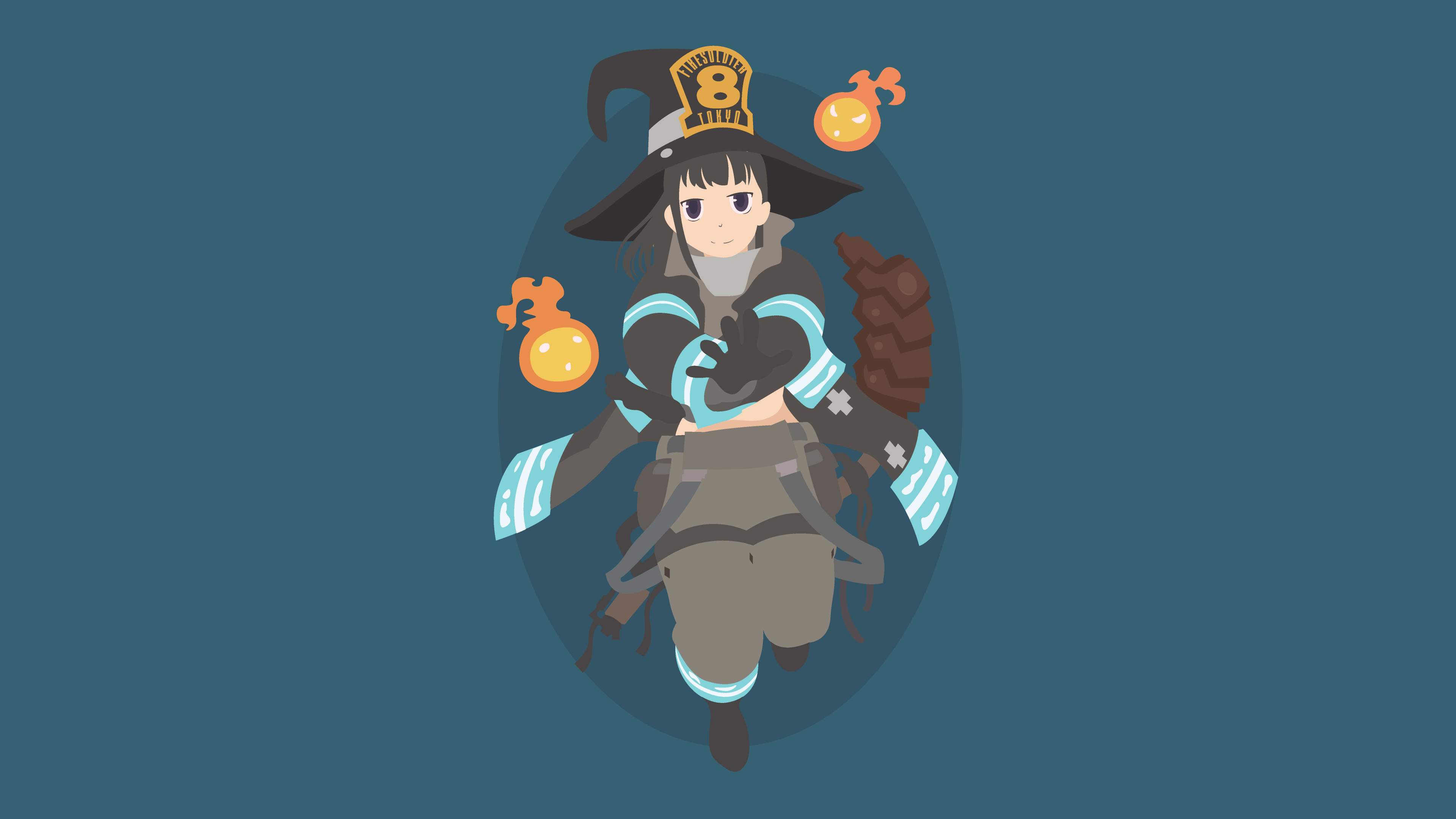 Maki Oze from Fire Force 4K HD Wallpaper