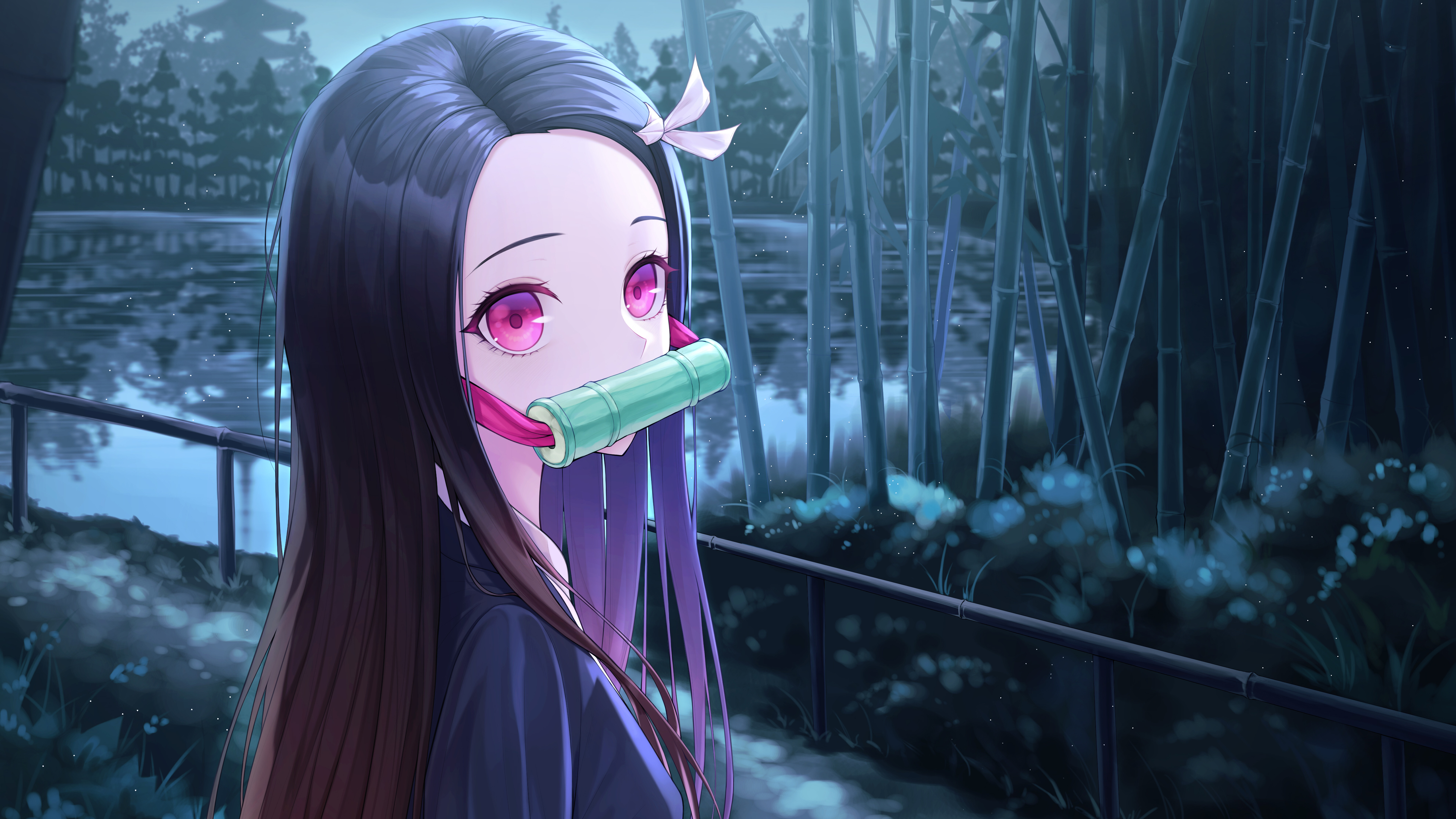Nezuko Kamado from Demon Slayer HD Wallpaper
