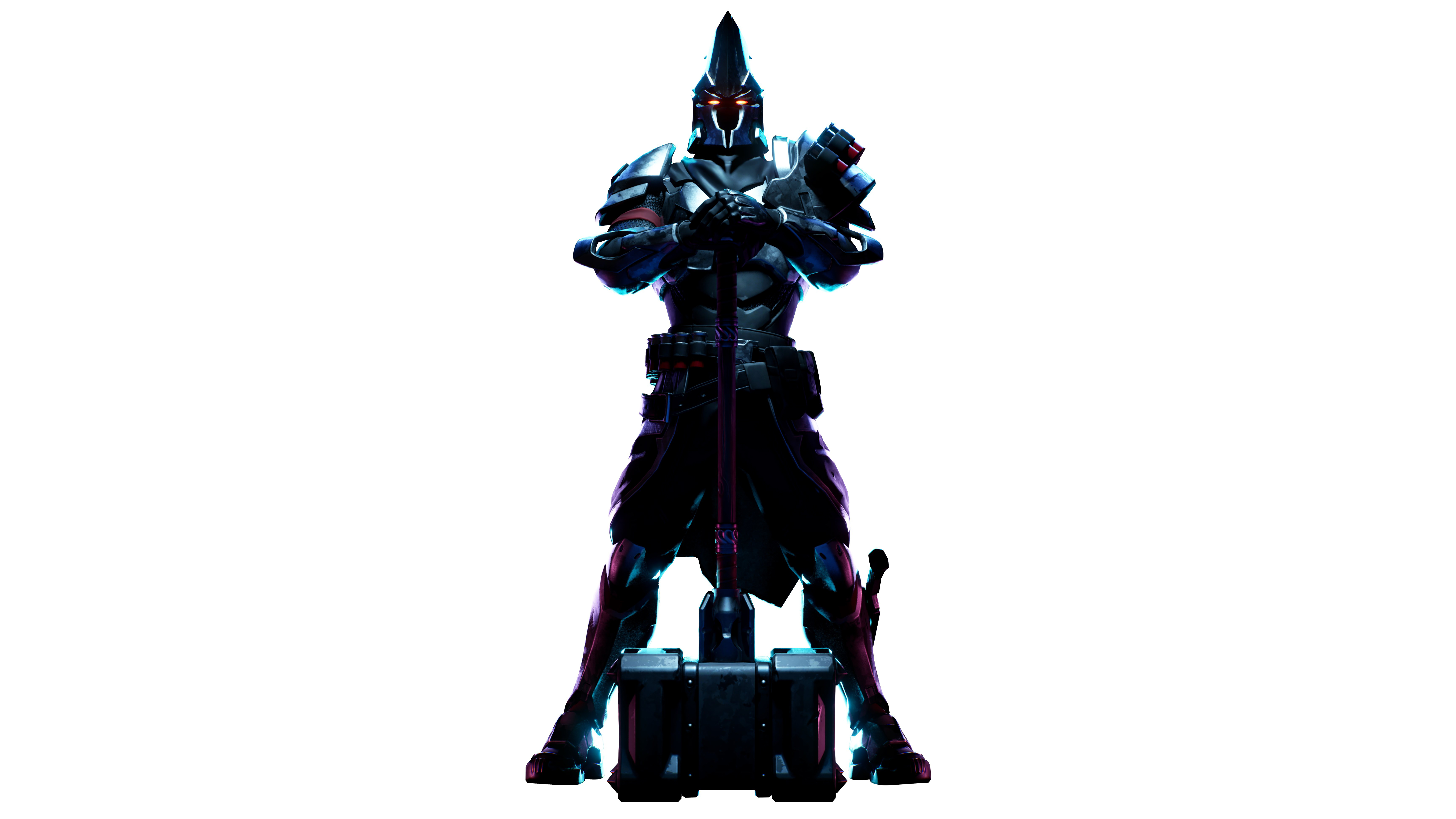 Knight with a hammer HD Wallpaper