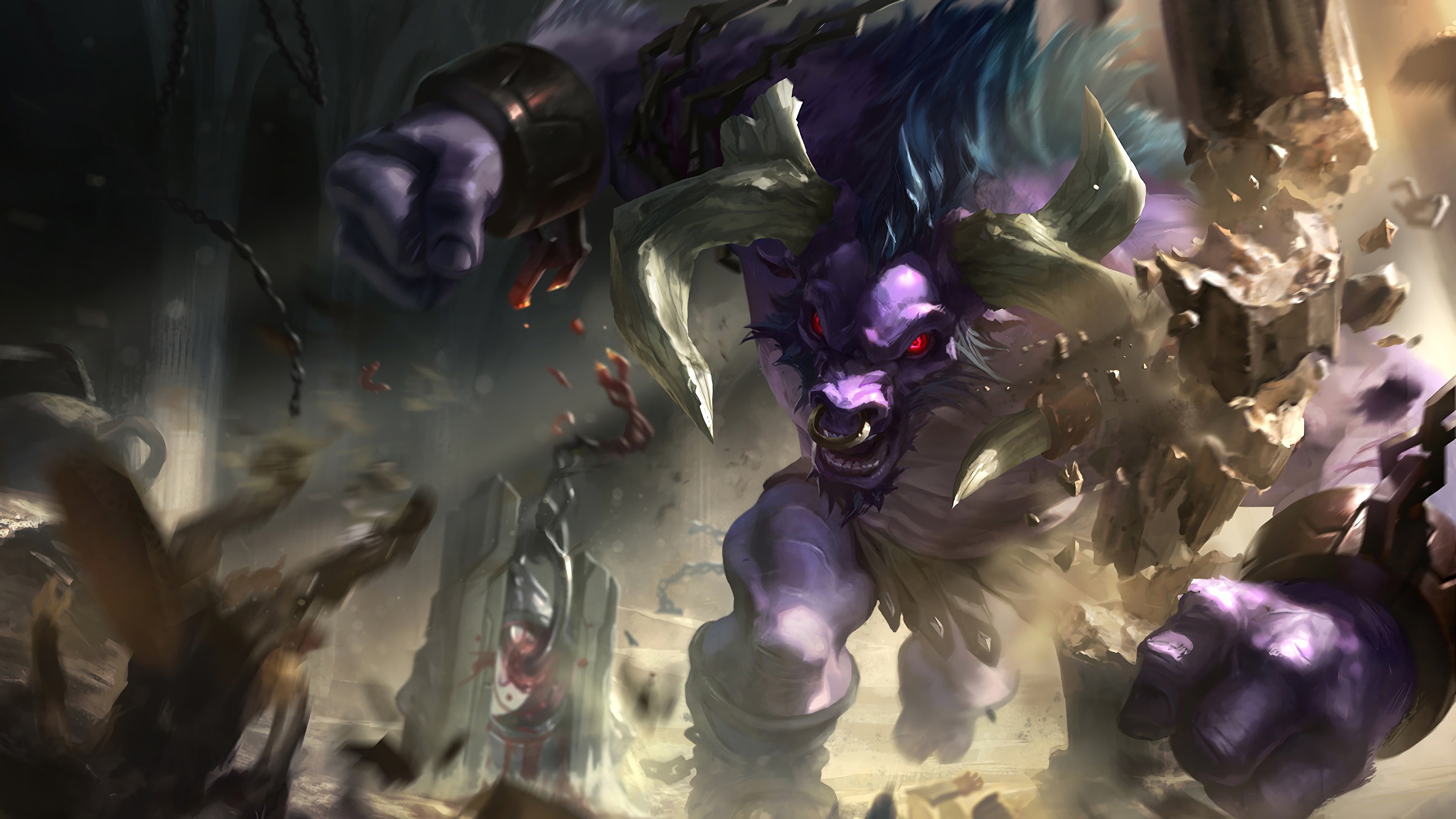 Alistar from League of Legends 4K HD Wallpaper