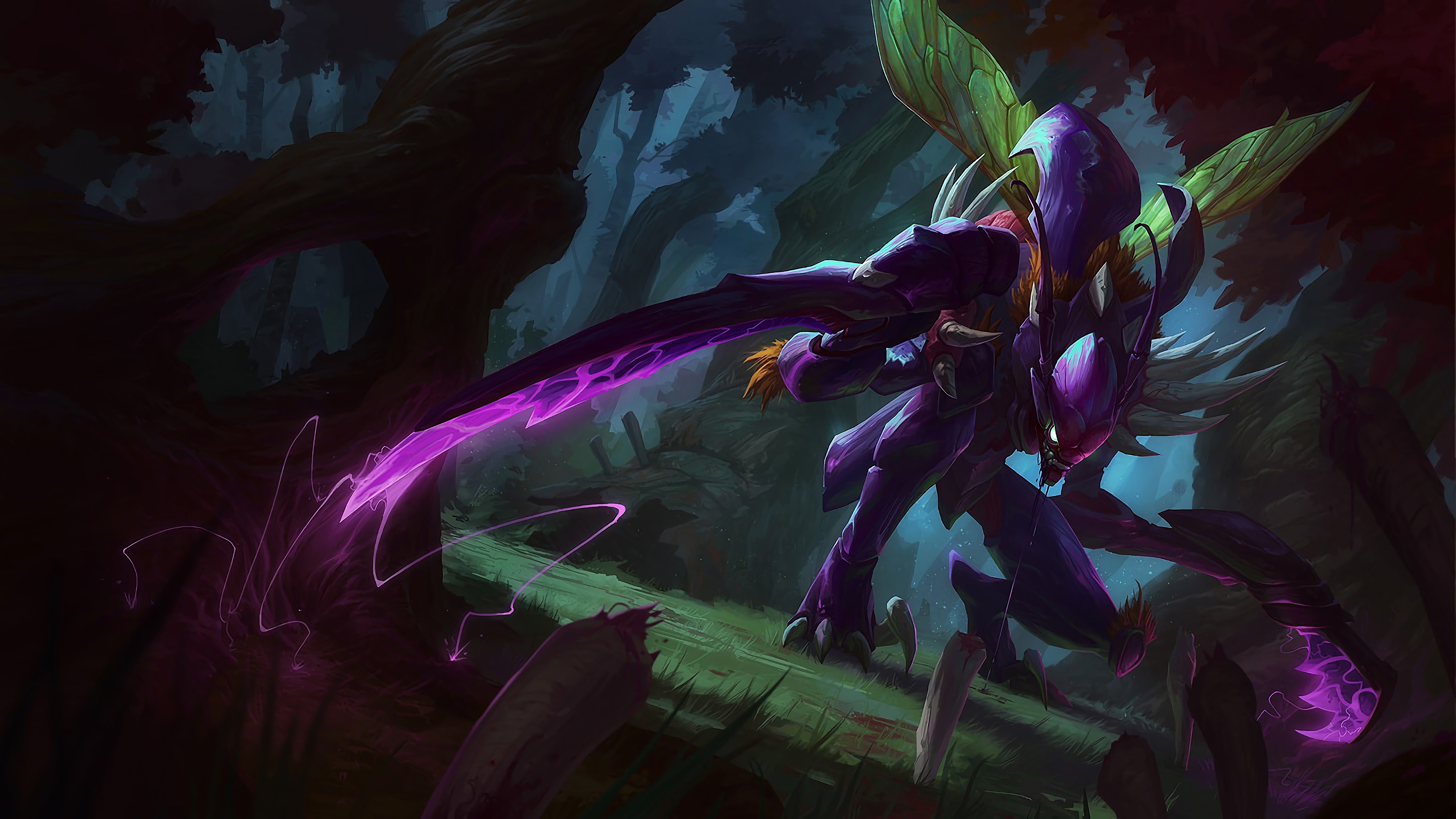 Kha'Zix from League of Legends Splash Art 4K HD Wallpaper