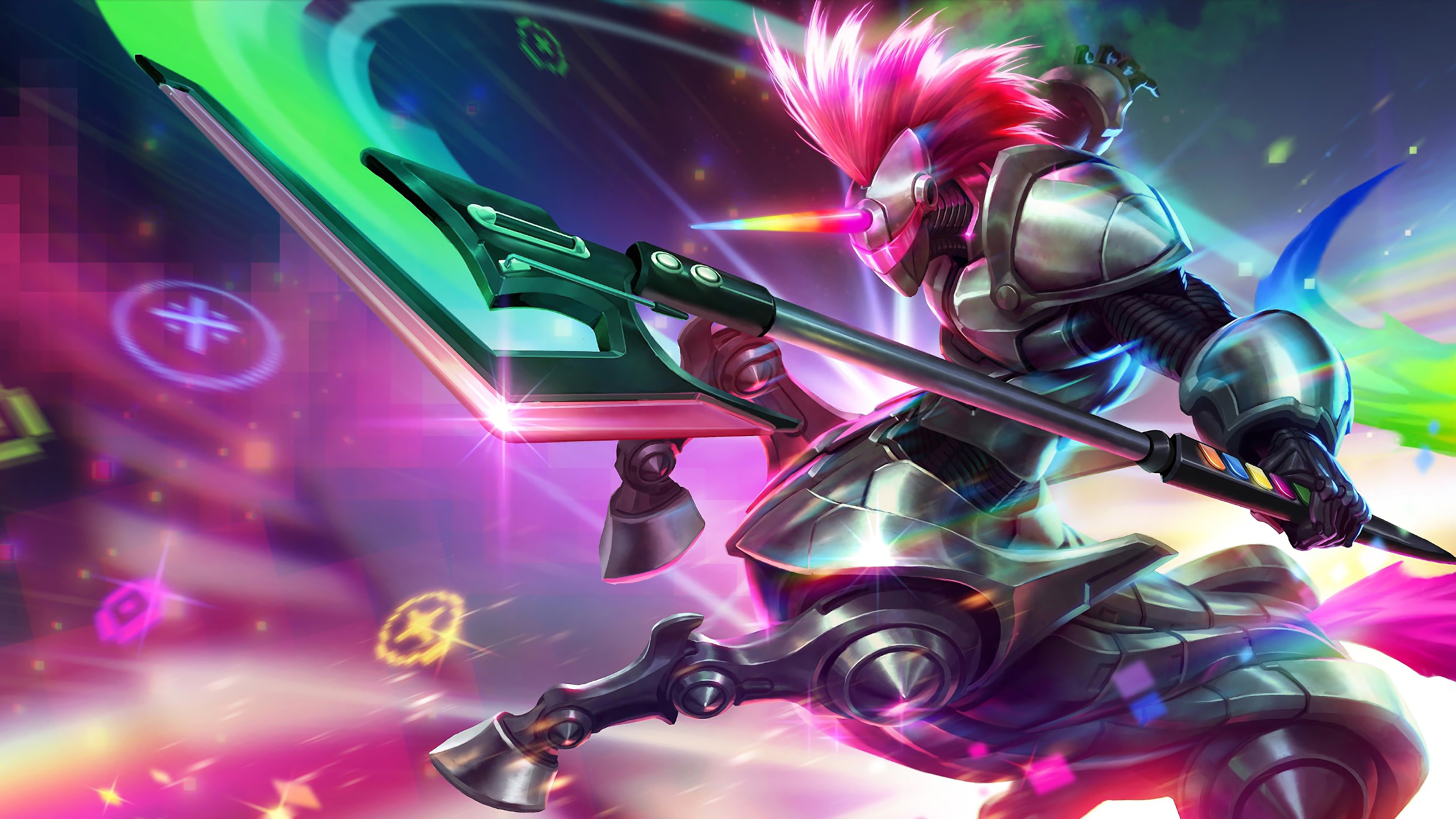 Arcade Hecarim from League of Legends 4K HD Wallpaper