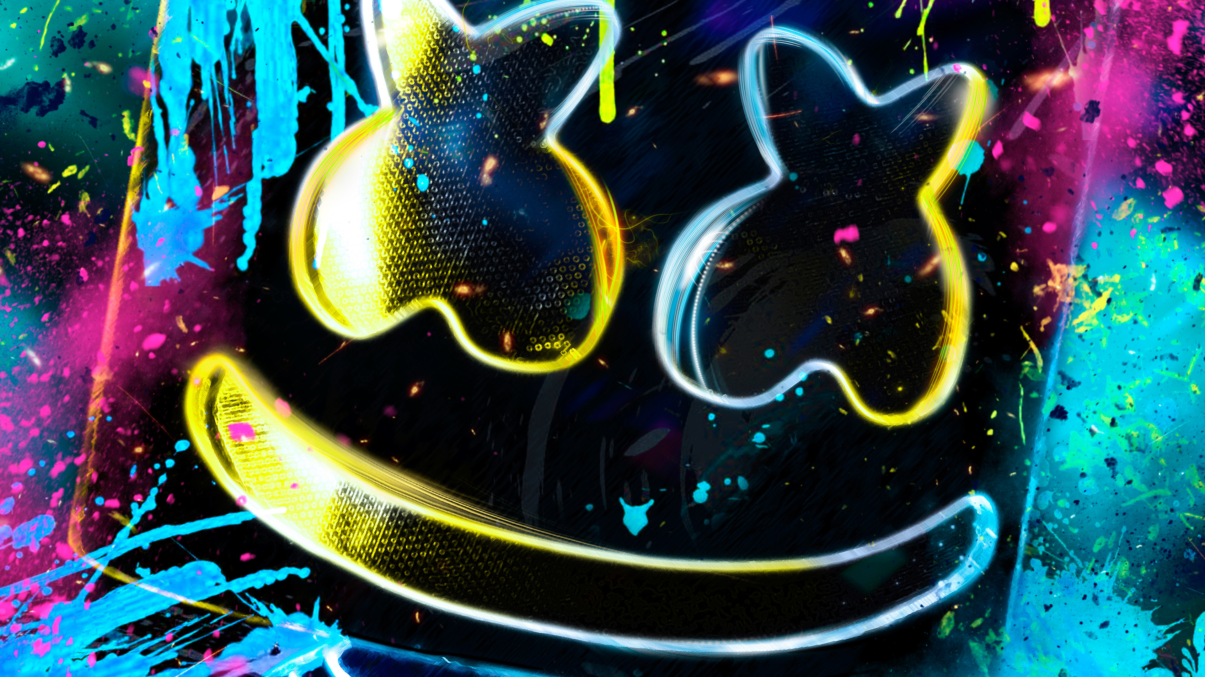 DJ Marshmello, 4K HD Wallpaper
