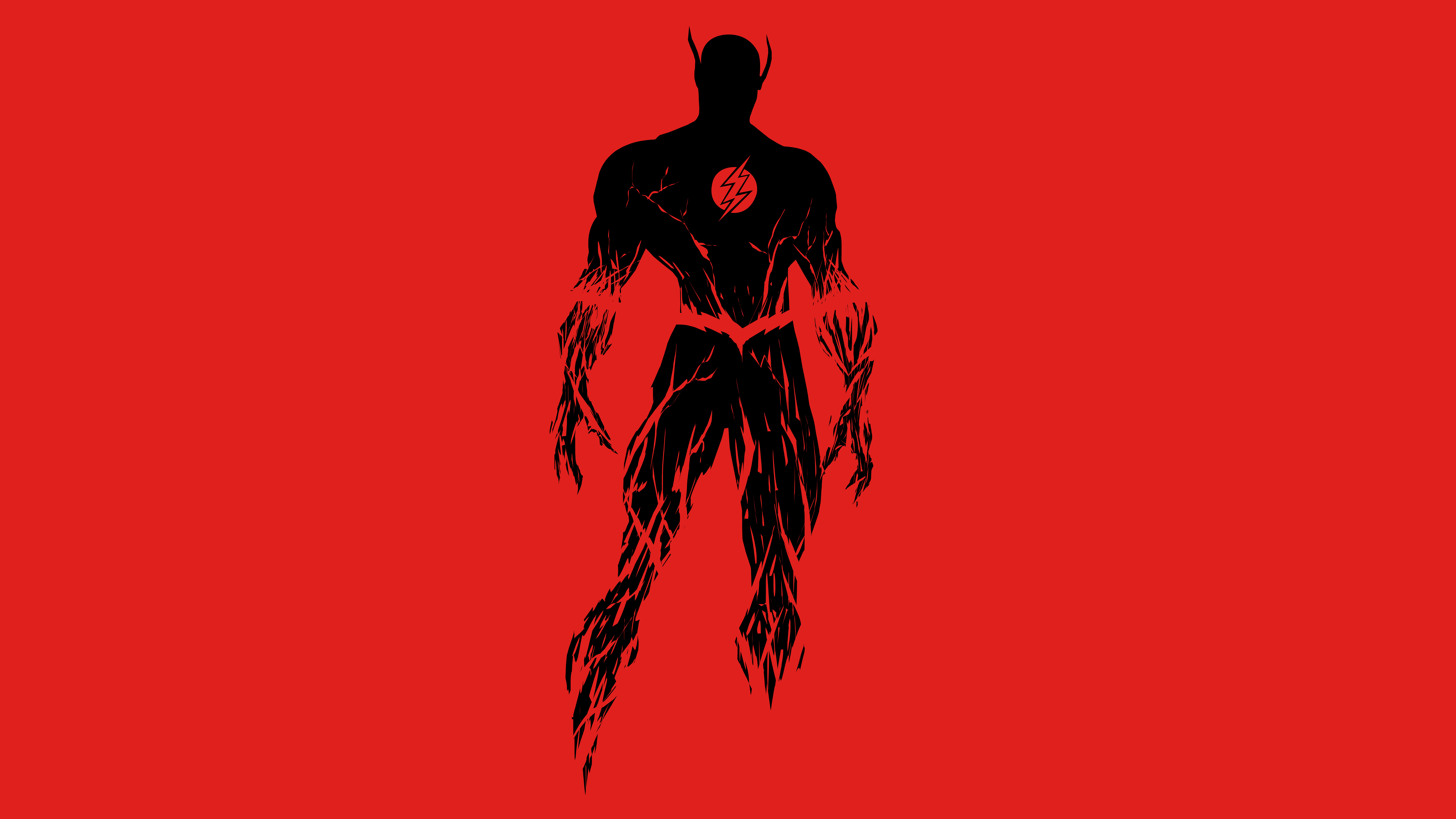 The Flash from DC Comics silhouette HD Wallpaper