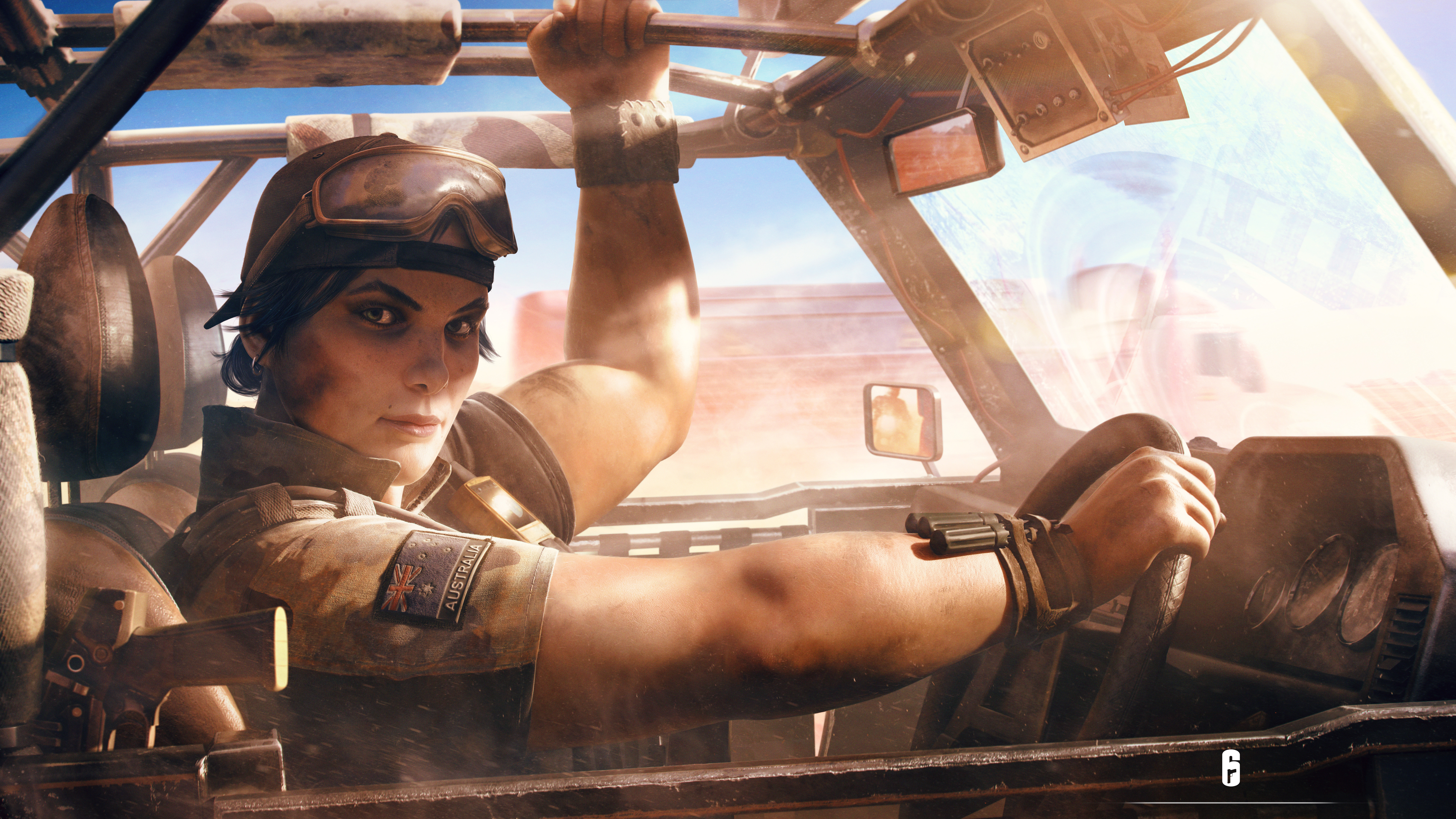 Osa from Rainbow Six Siege driving a buggy HD Wallpaper