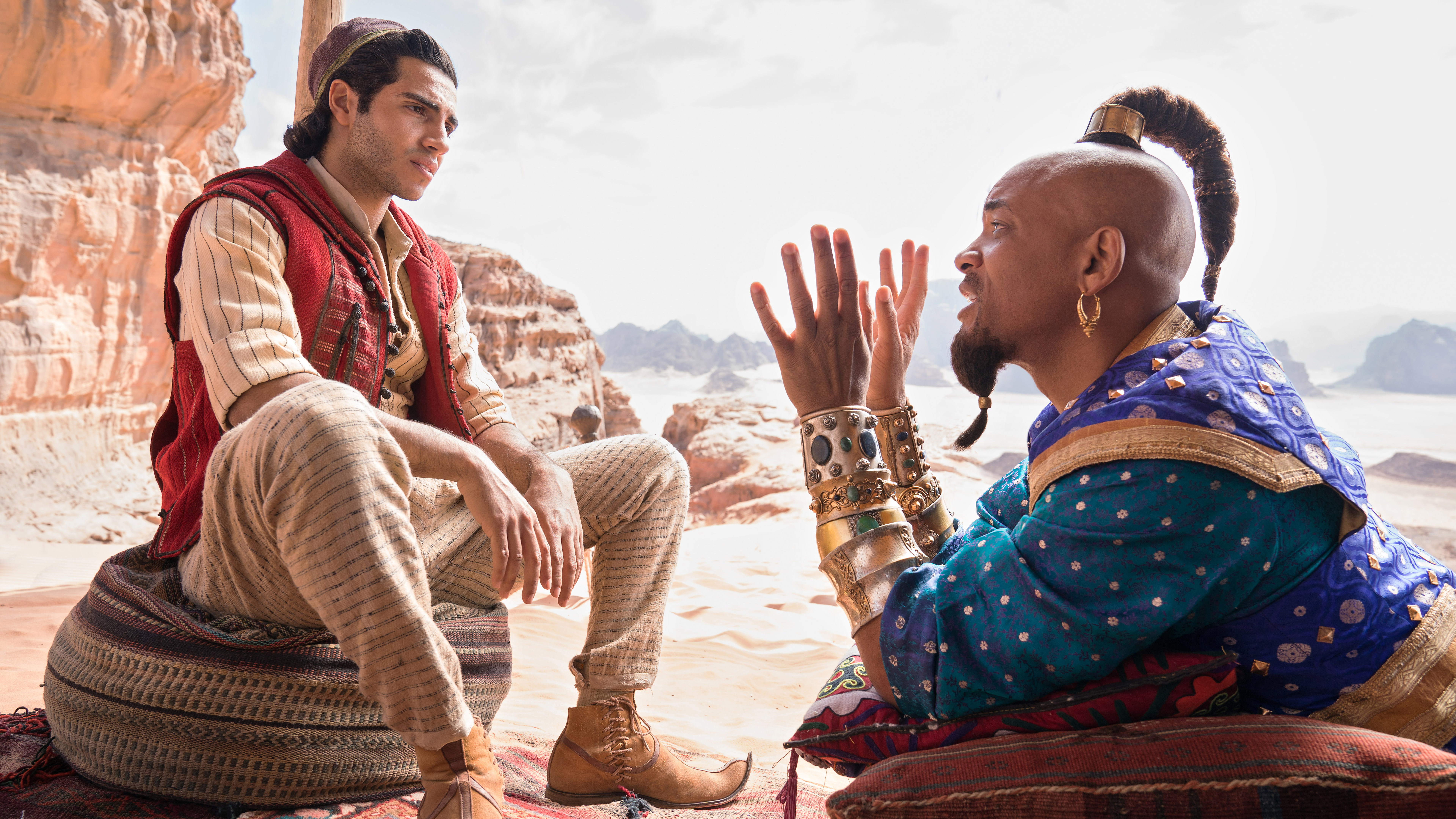 Aladdin and Genie from Aladdin HD Wallpaper