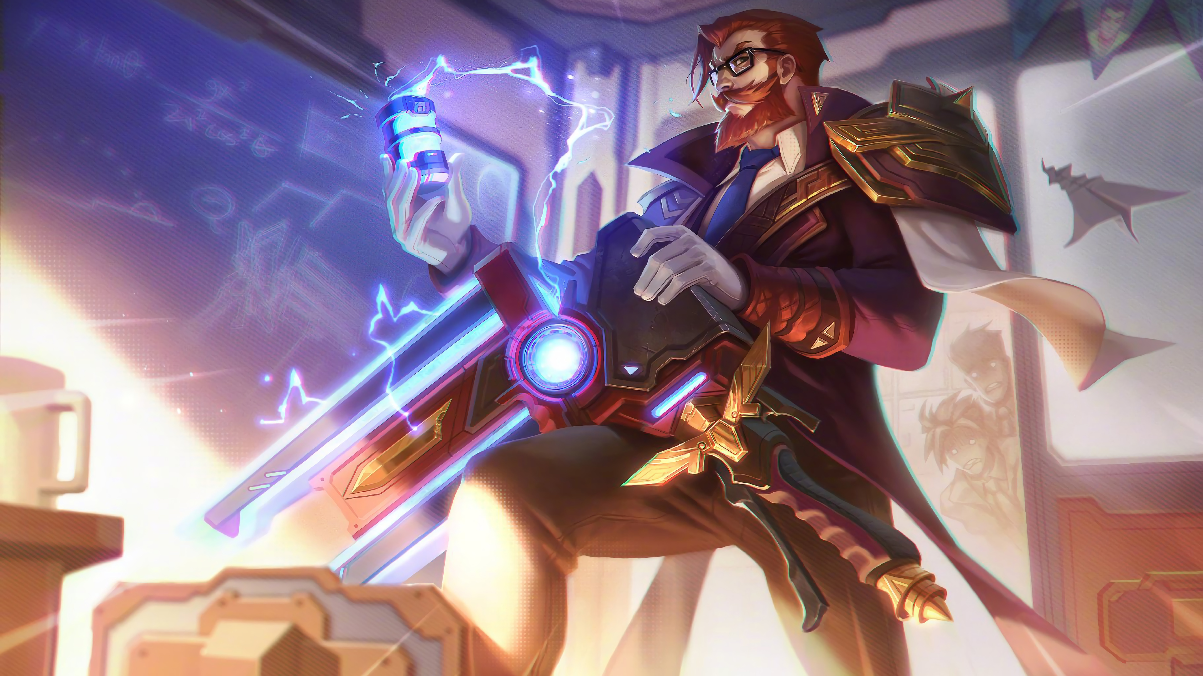 Battle Academia Graves from LoL 4K HD Wallpaper