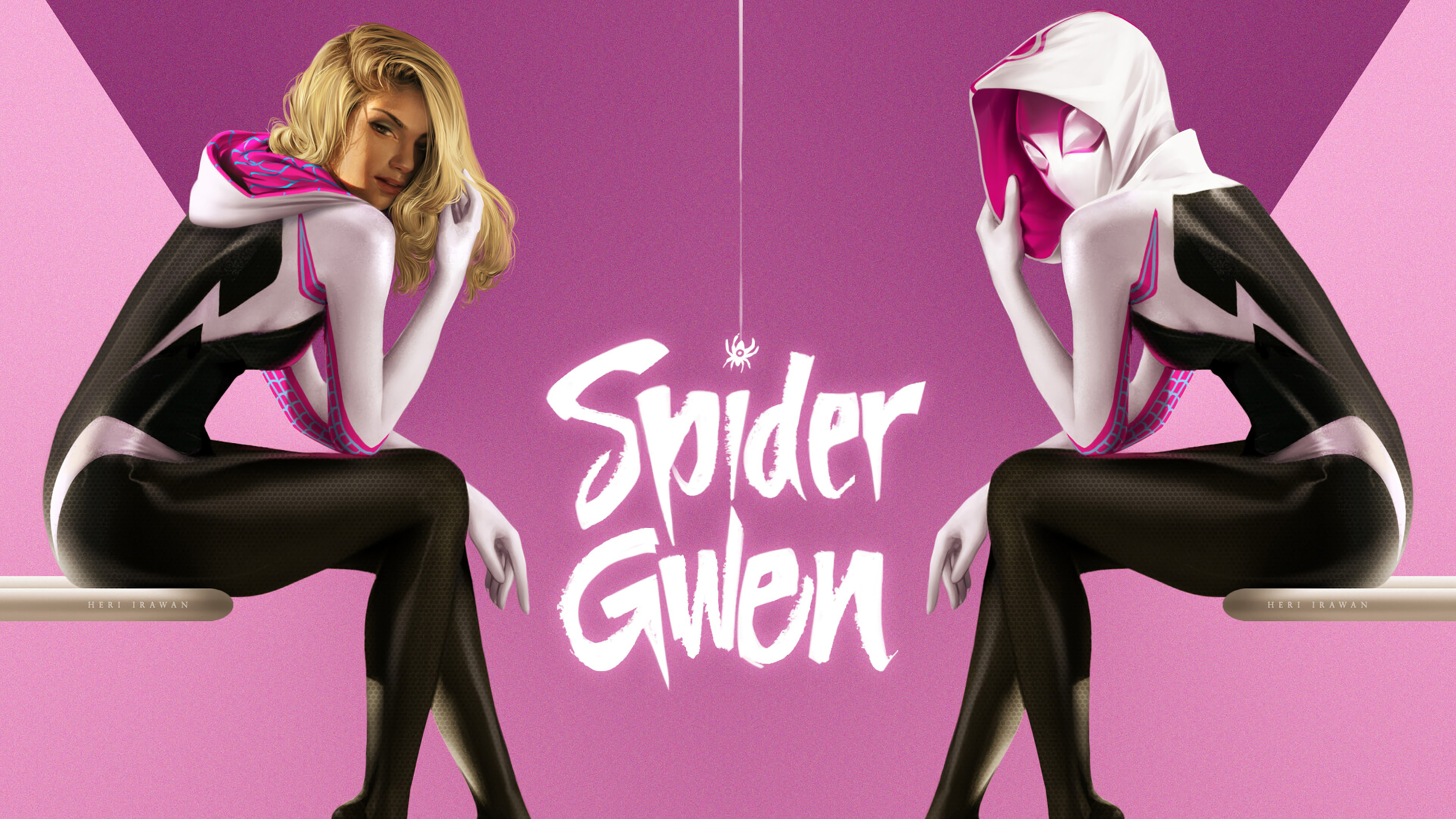 Gwen Stacy, Spider-Gwen, Spider-Man: Into the Spider-Verse, 4K HD Wallpaper